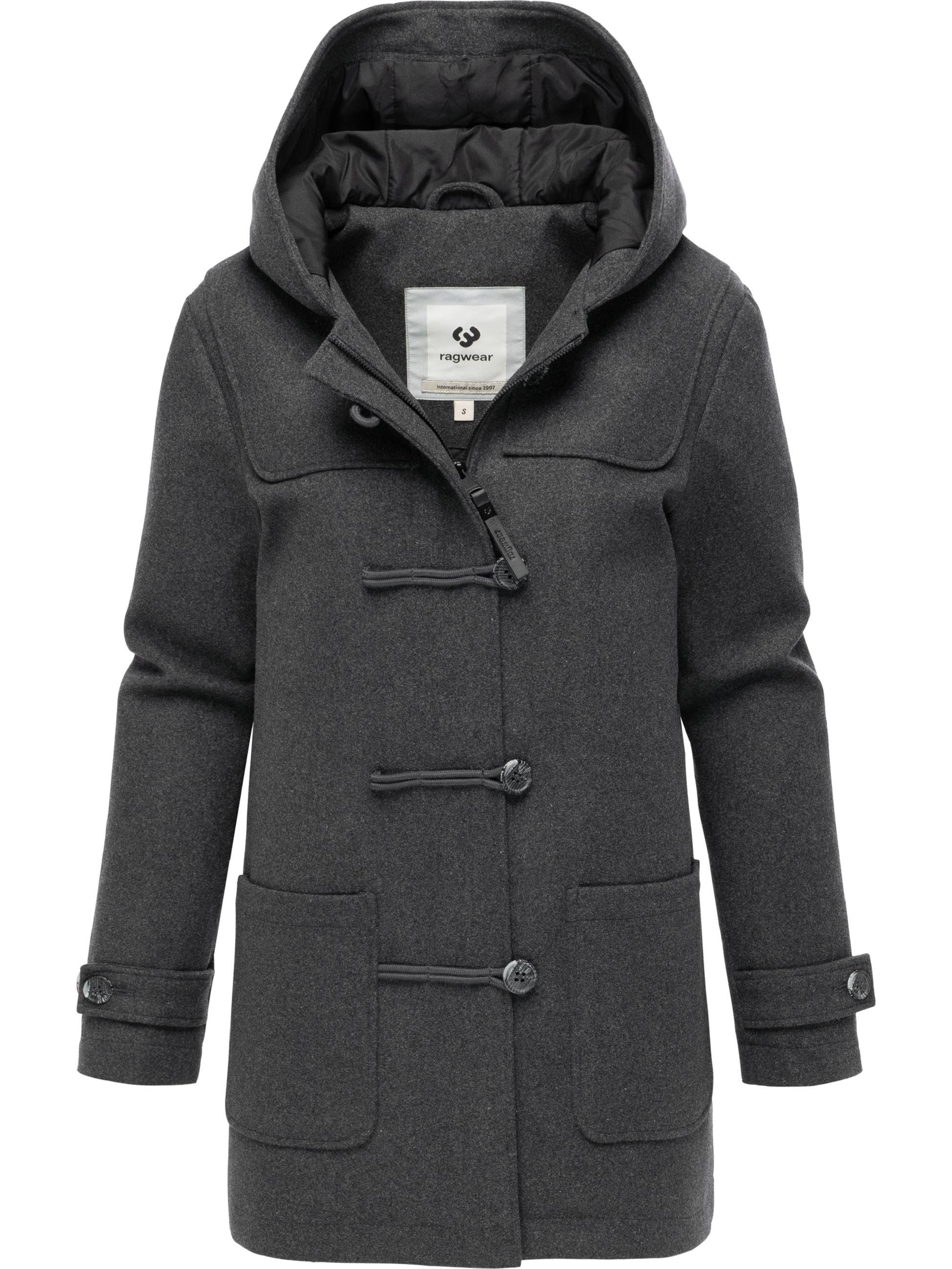 Leichter Wintermantel mit Knopfleiste "Duffina YOUMODO" Dark Grey