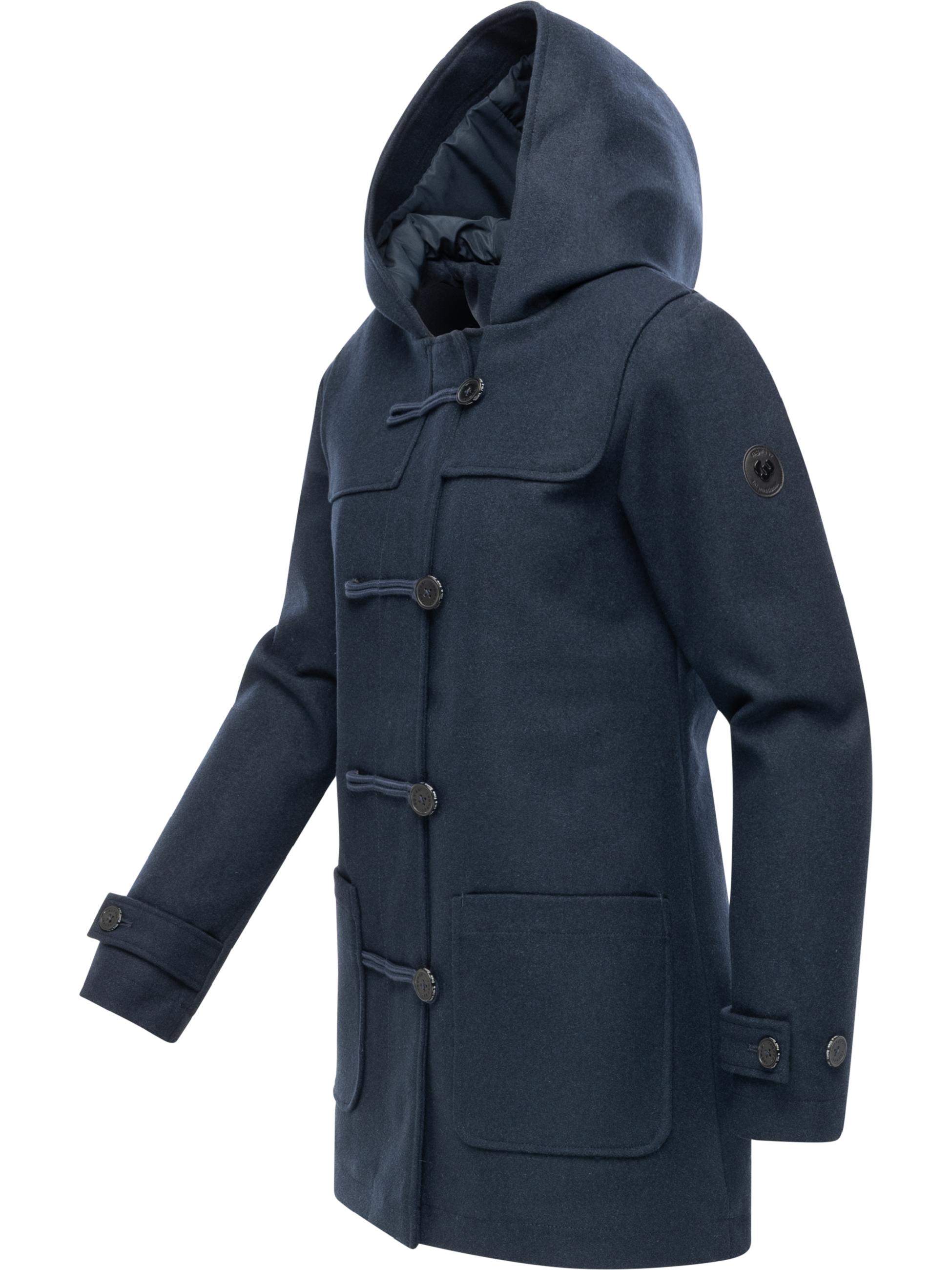 Leichter Wintermantel mit Knopfleiste "Duffina YOUMODO" Navy