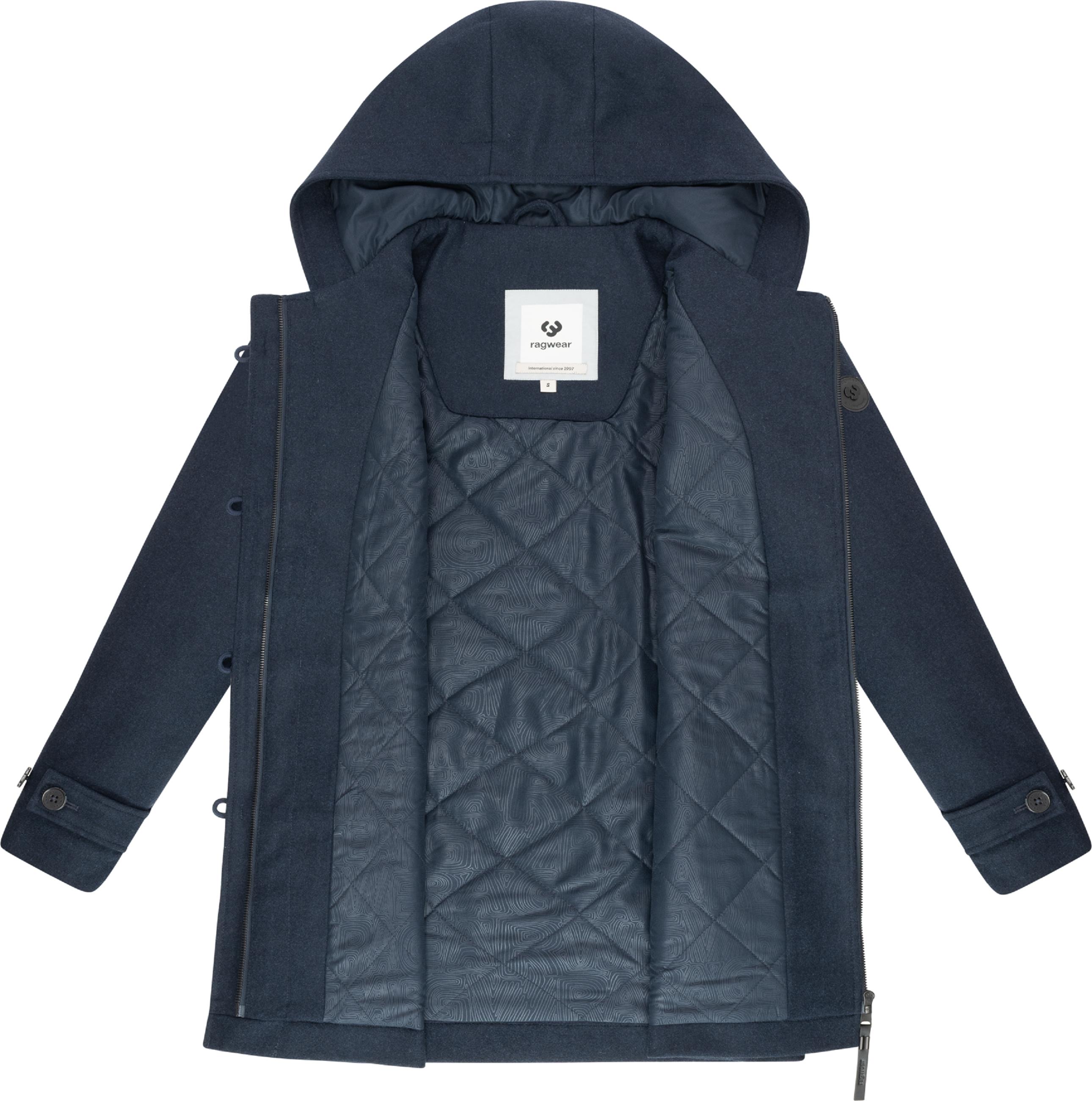 Leichter Wintermantel mit Knopfleiste "Duffina YOUMODO" Navy