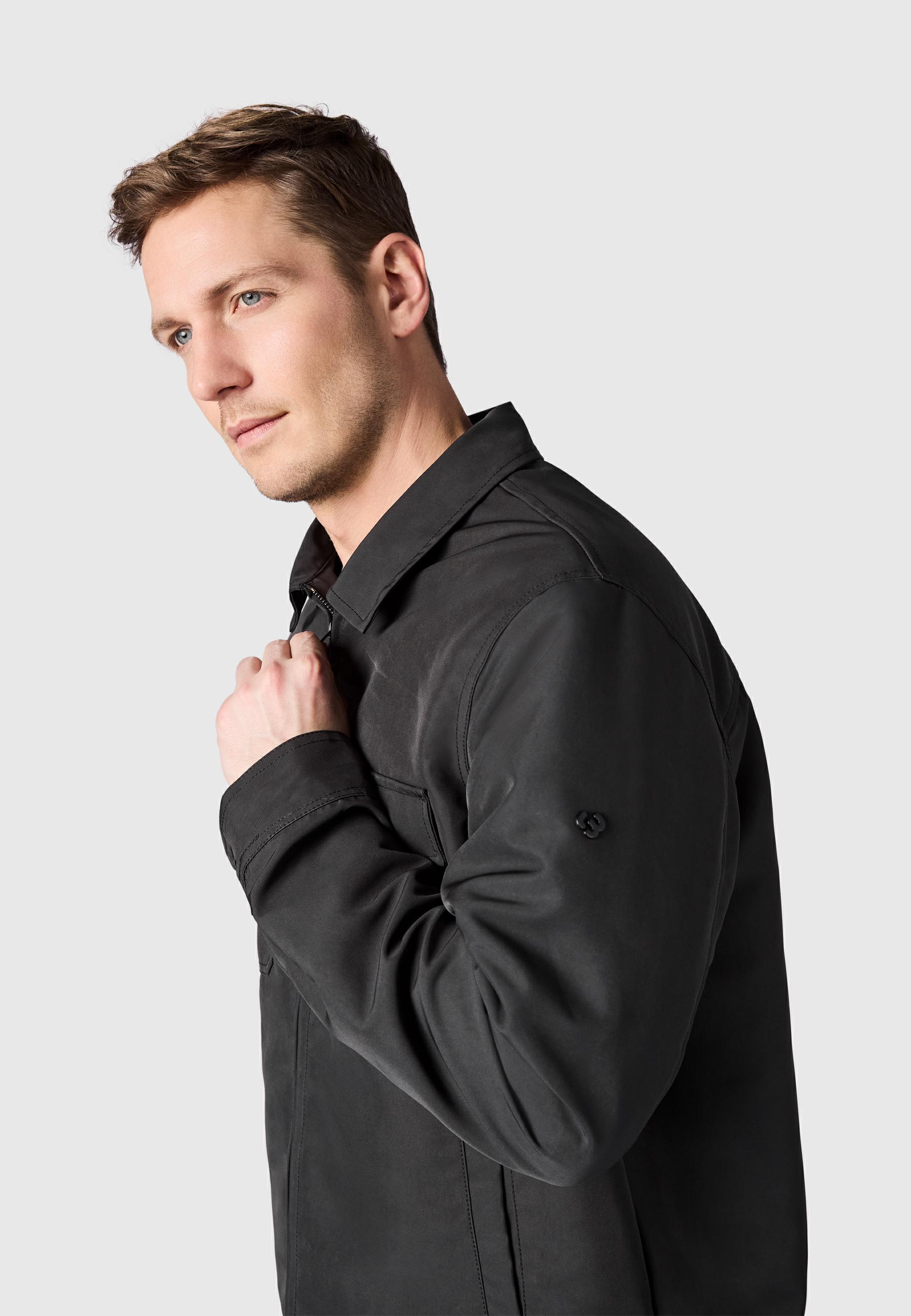 Übergangsjacke mit Hemdkragen "Dyphner YOUMODO" Black