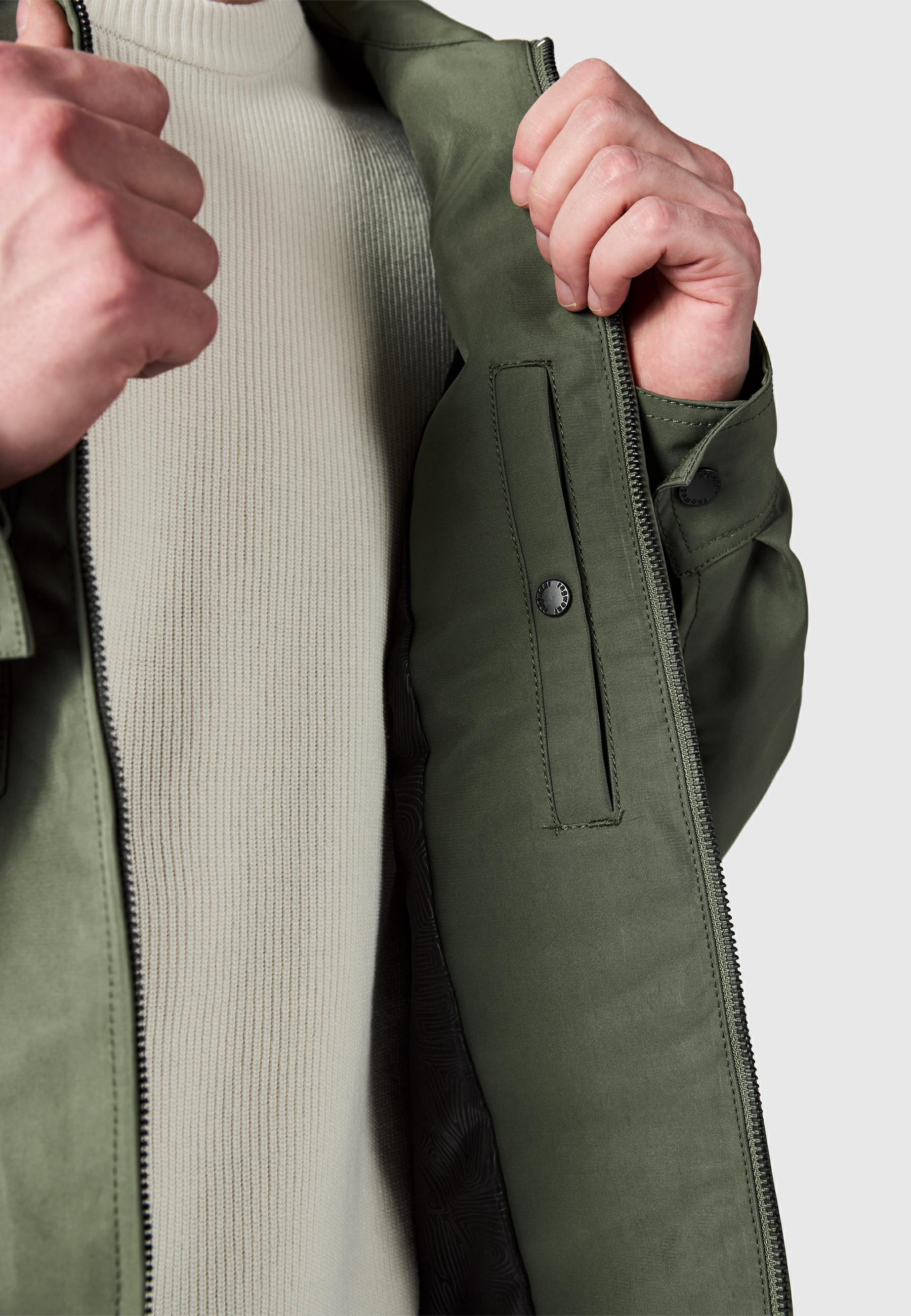 Übergangsjacke mit Hemdkragen "Dyphner YOUMODO" Dark Olive