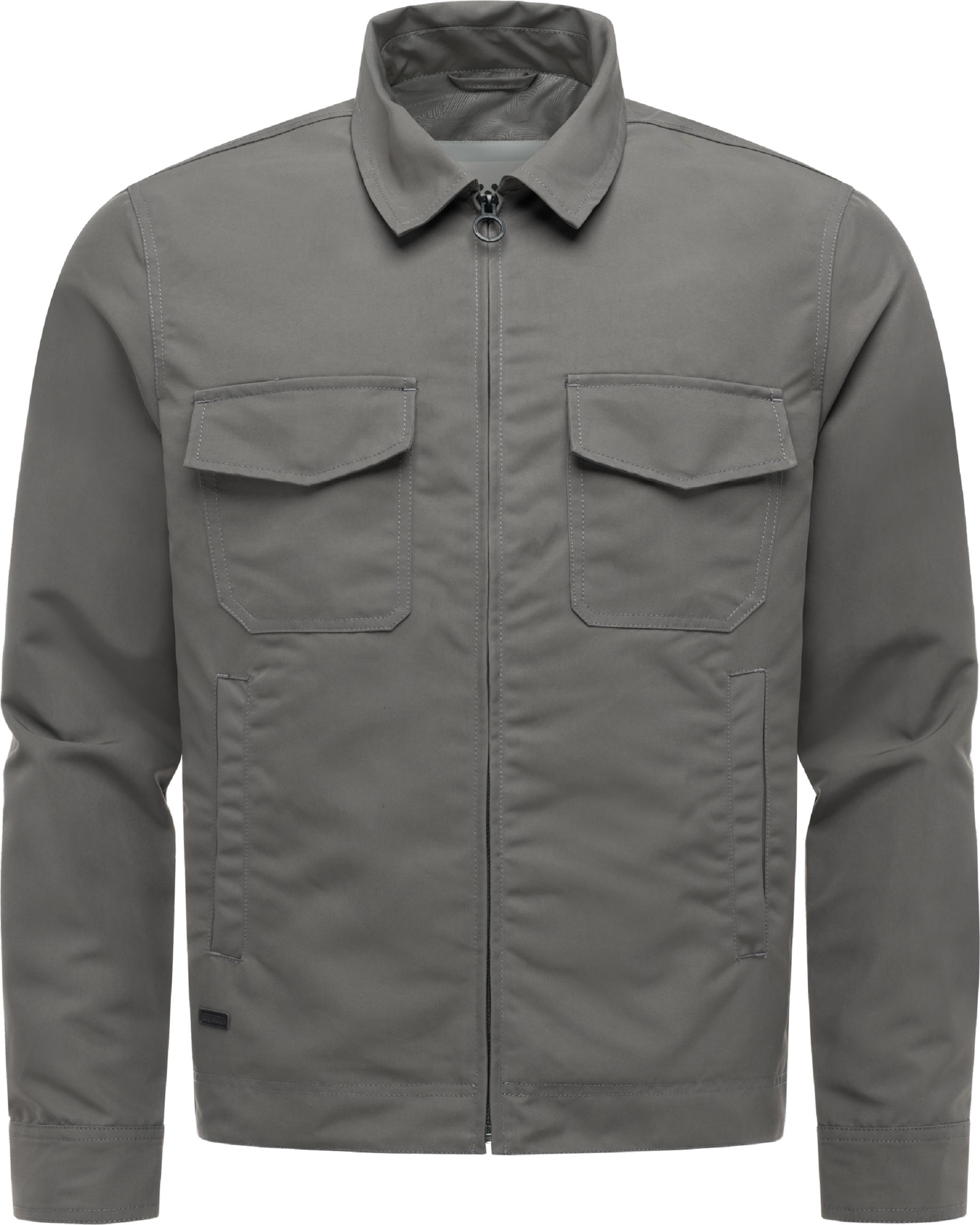 Übergangsjacke mit Hemdkragen "Dyphner YOUMODO" Stone Grey