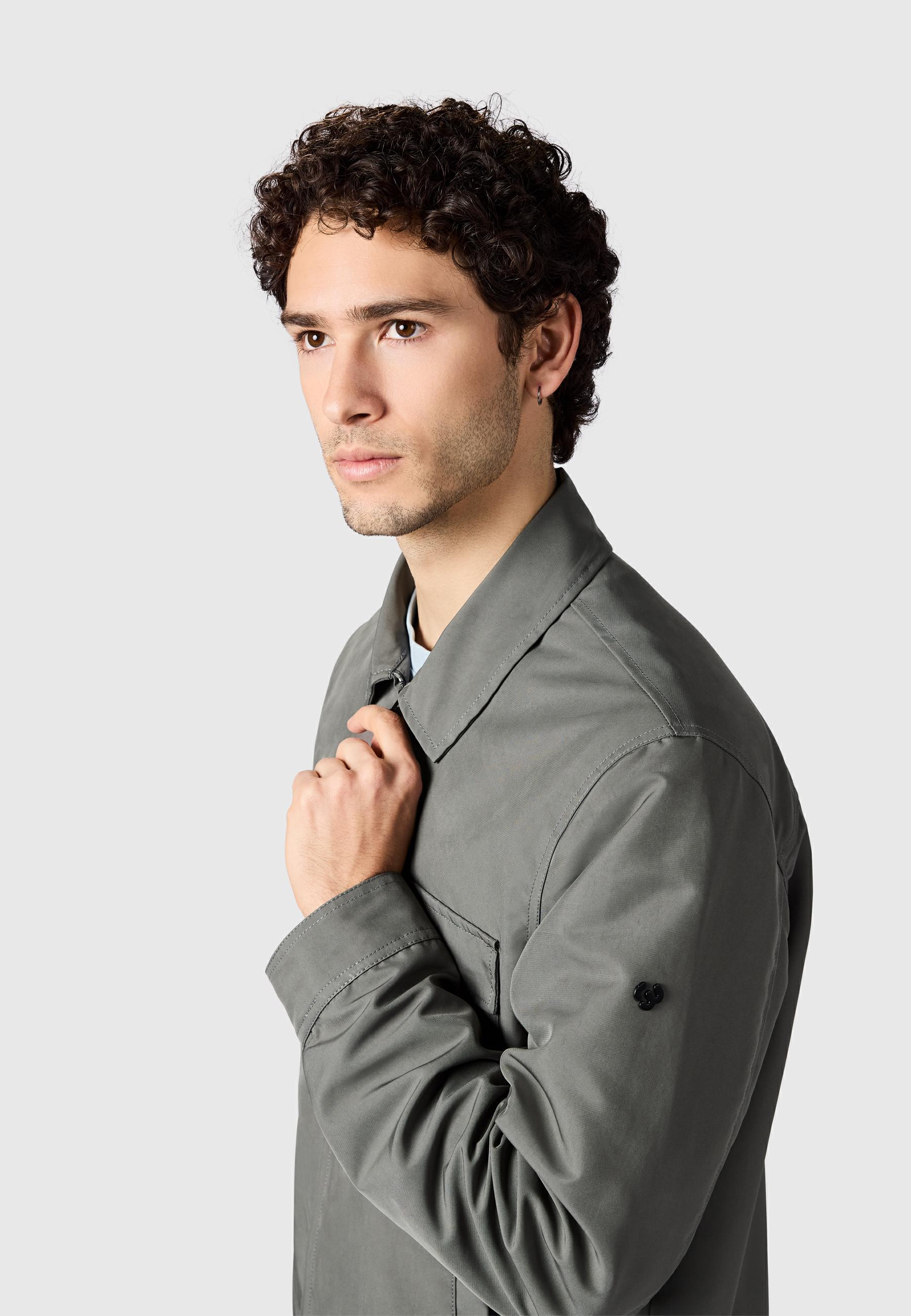 Übergangsjacke mit Hemdkragen "Dyphner YOUMODO" Stone Grey