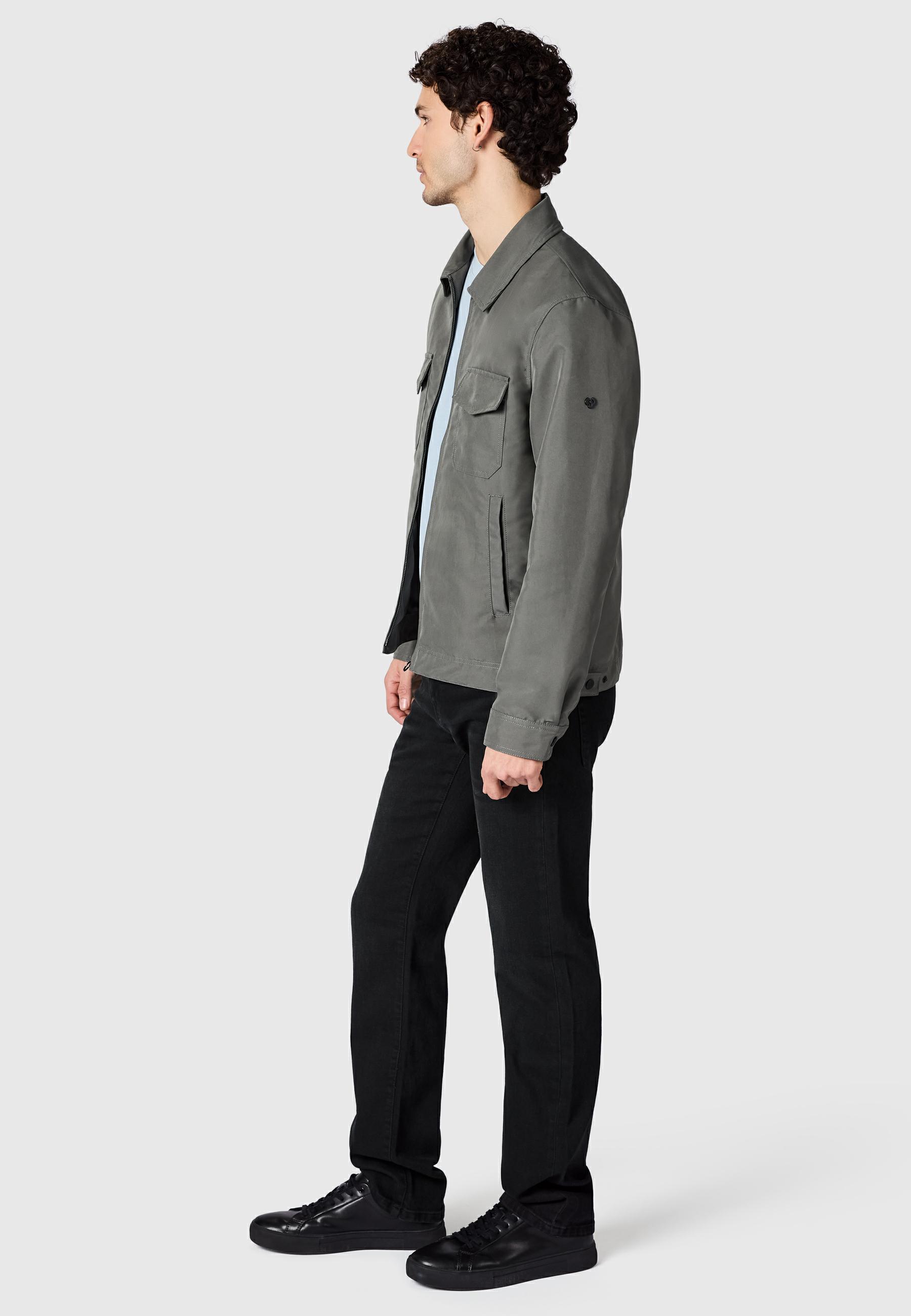 Übergangsjacke mit Hemdkragen "Dyphner YOUMODO" Stone Grey