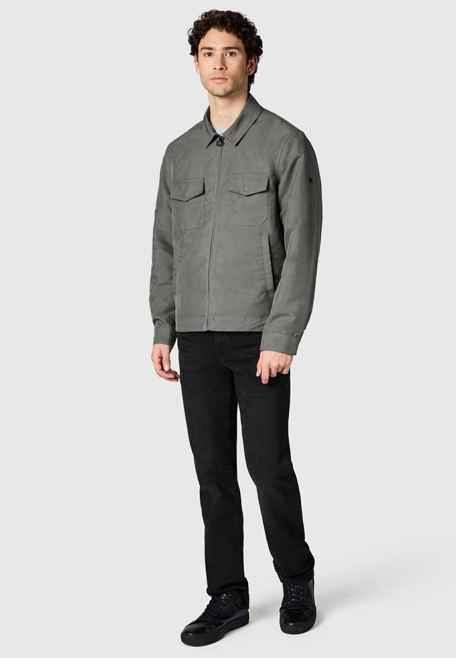 Übergangsjacke mit Hemdkragen "Dyphner YOUMODO" Stone Grey