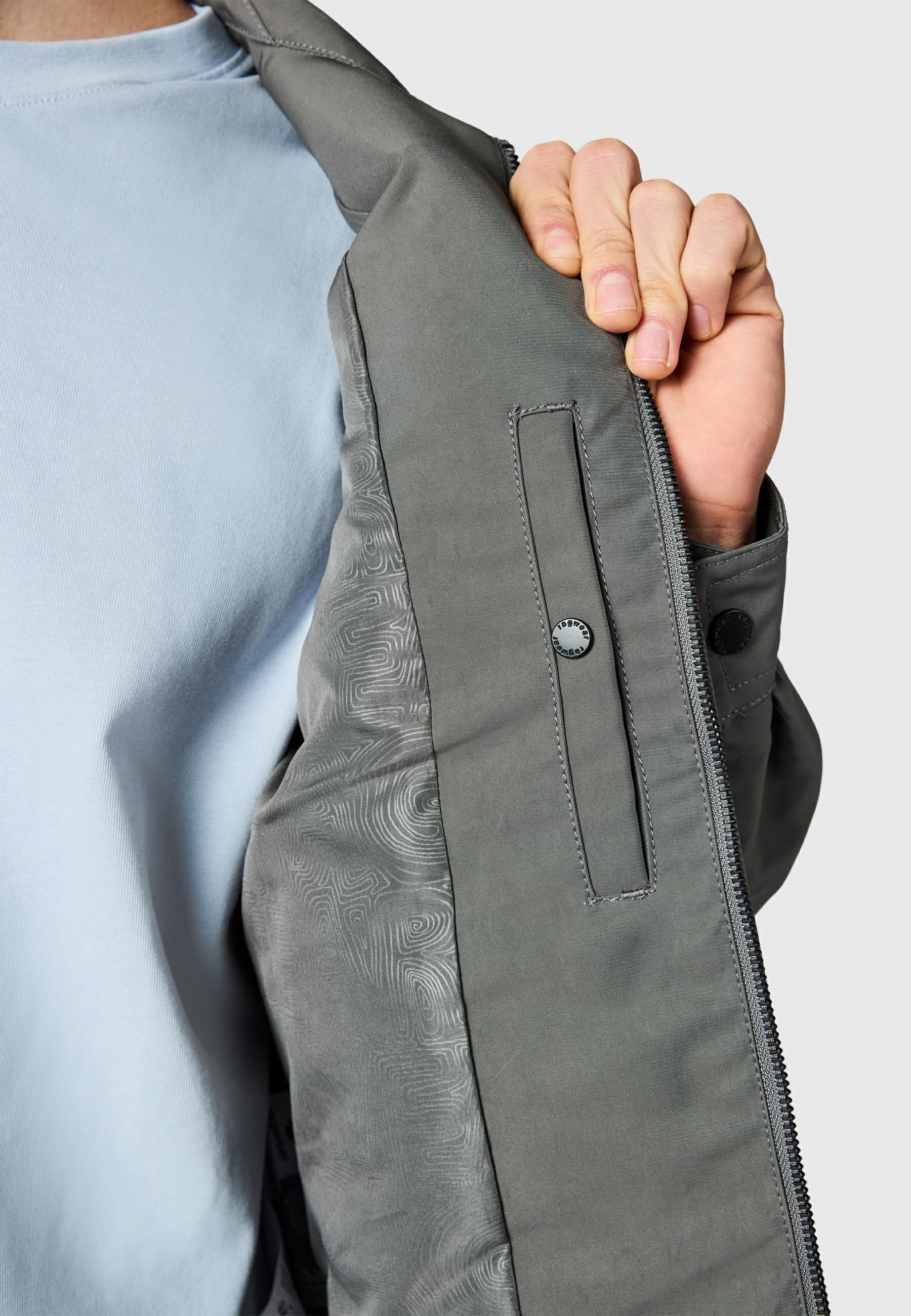 Übergangsjacke mit Hemdkragen "Dyphner YOUMODO" Stone Grey