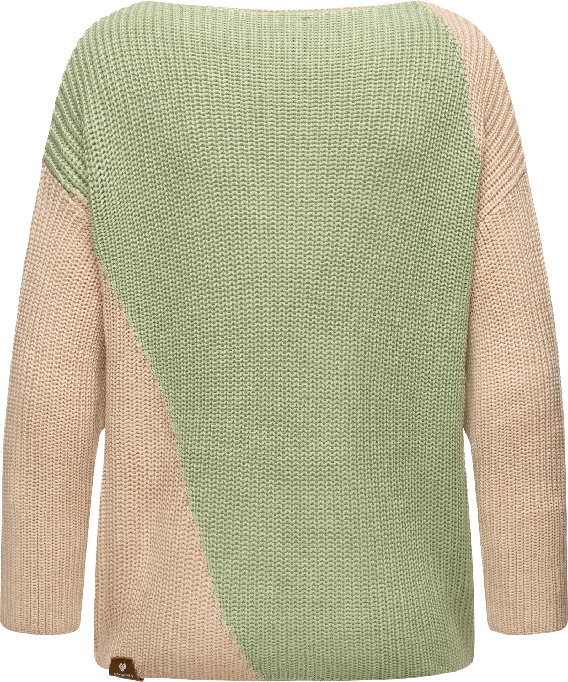 Strickpullover "Ebbeline-Block" Dusty Green