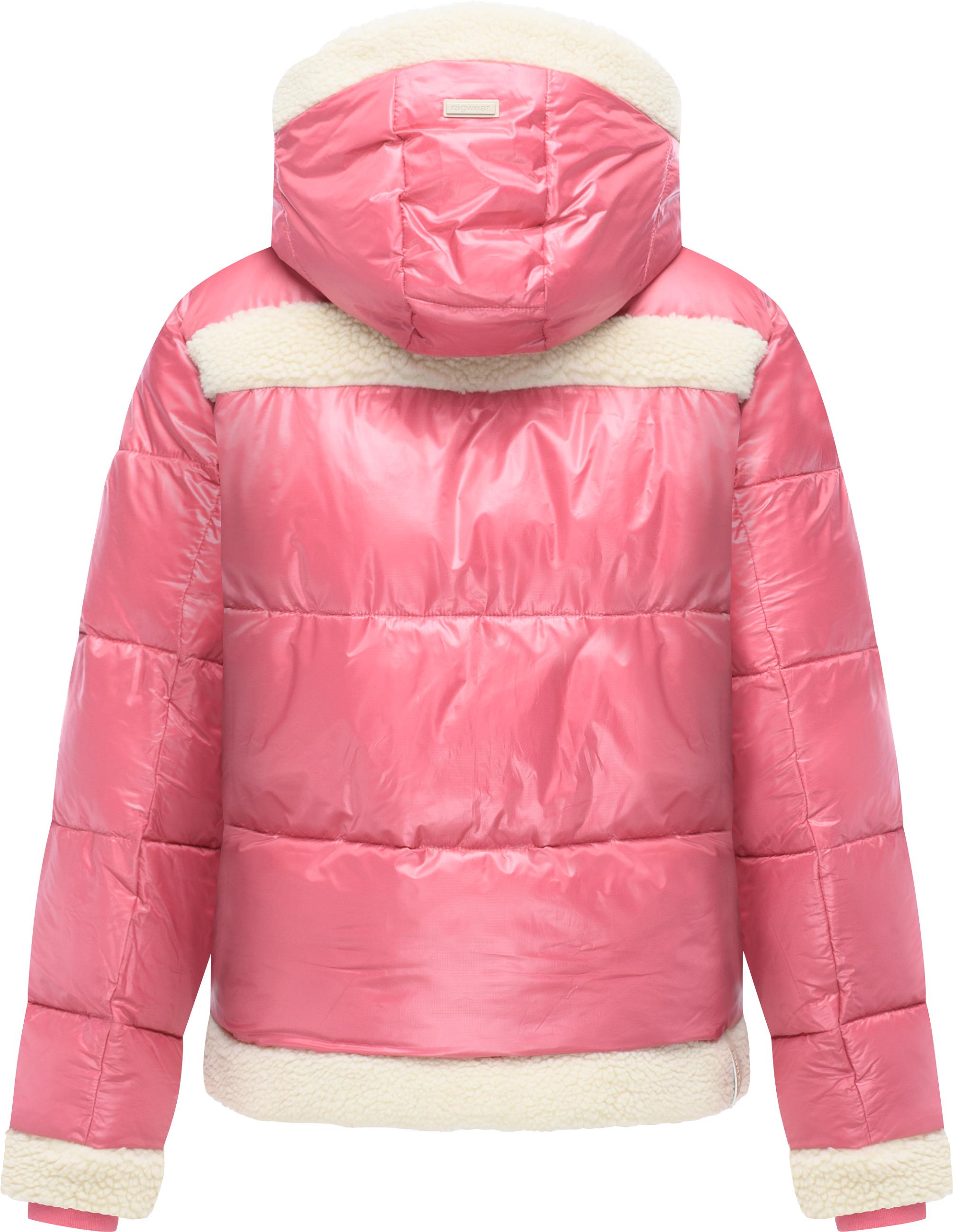 Winterjacke mit Teddy-Kunstfell-Details "Editah Shiny" Rose