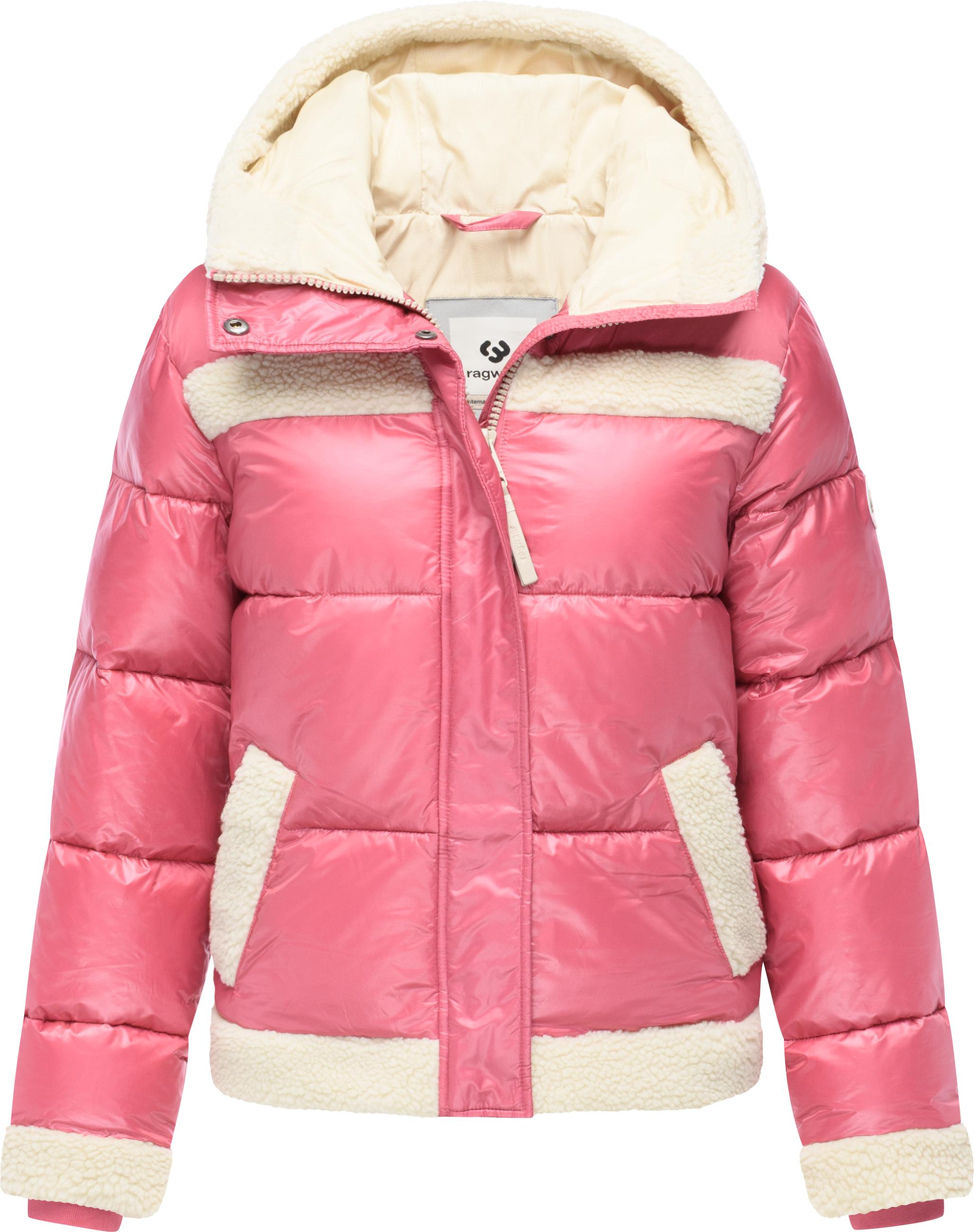 Winterjacke mit Teddy-Kunstfell-Details "Editah Shiny" Rose