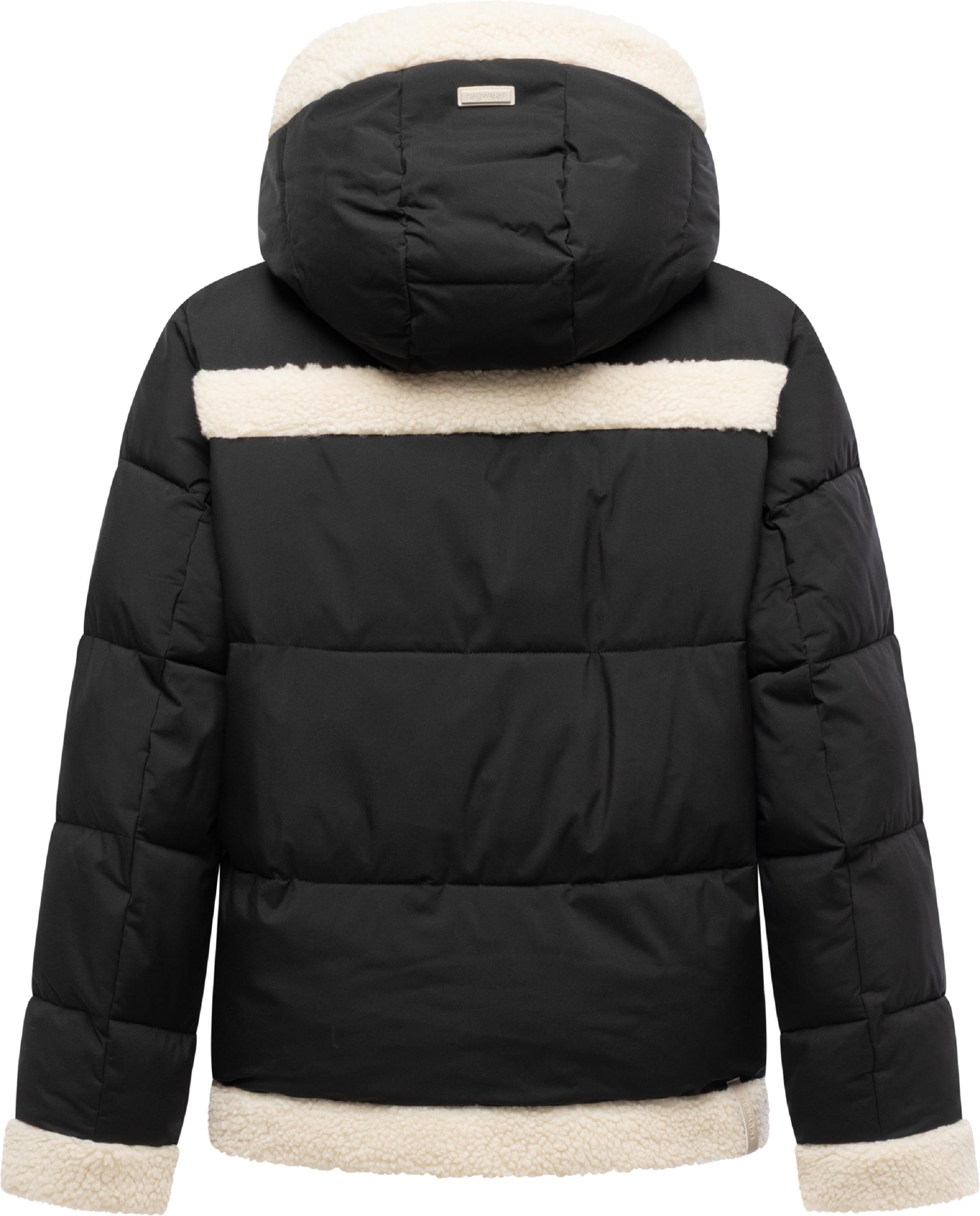 Winterjacke mit Teddyfell-Details "Editah" Black