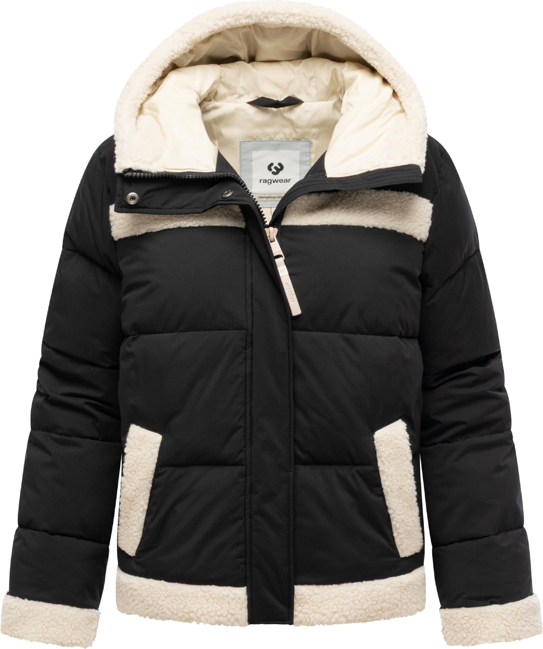 Winterjacke mit Teddyfell-Details "Editah" Black