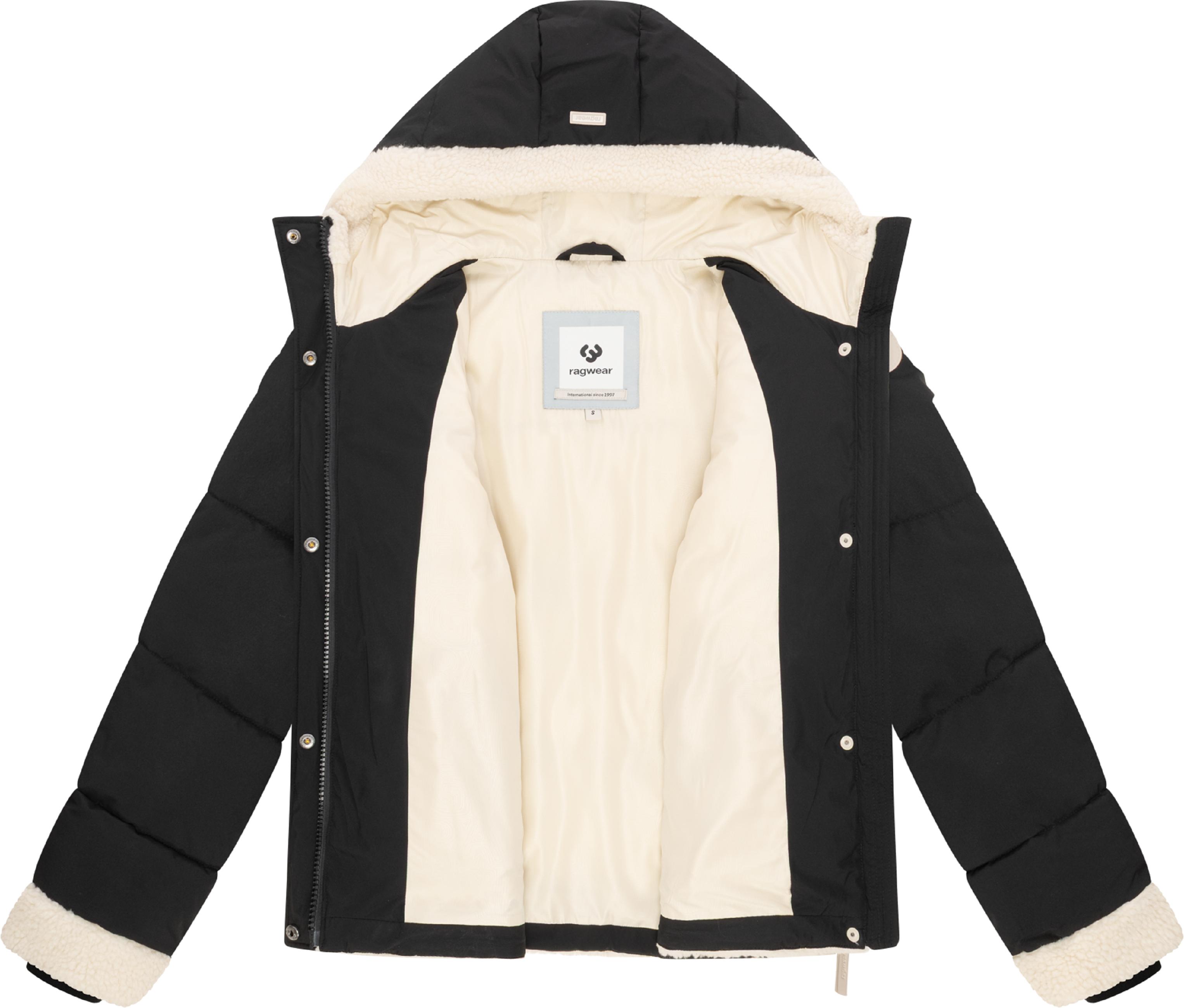 Winterjacke mit Teddyfell-Details "Editah" Black