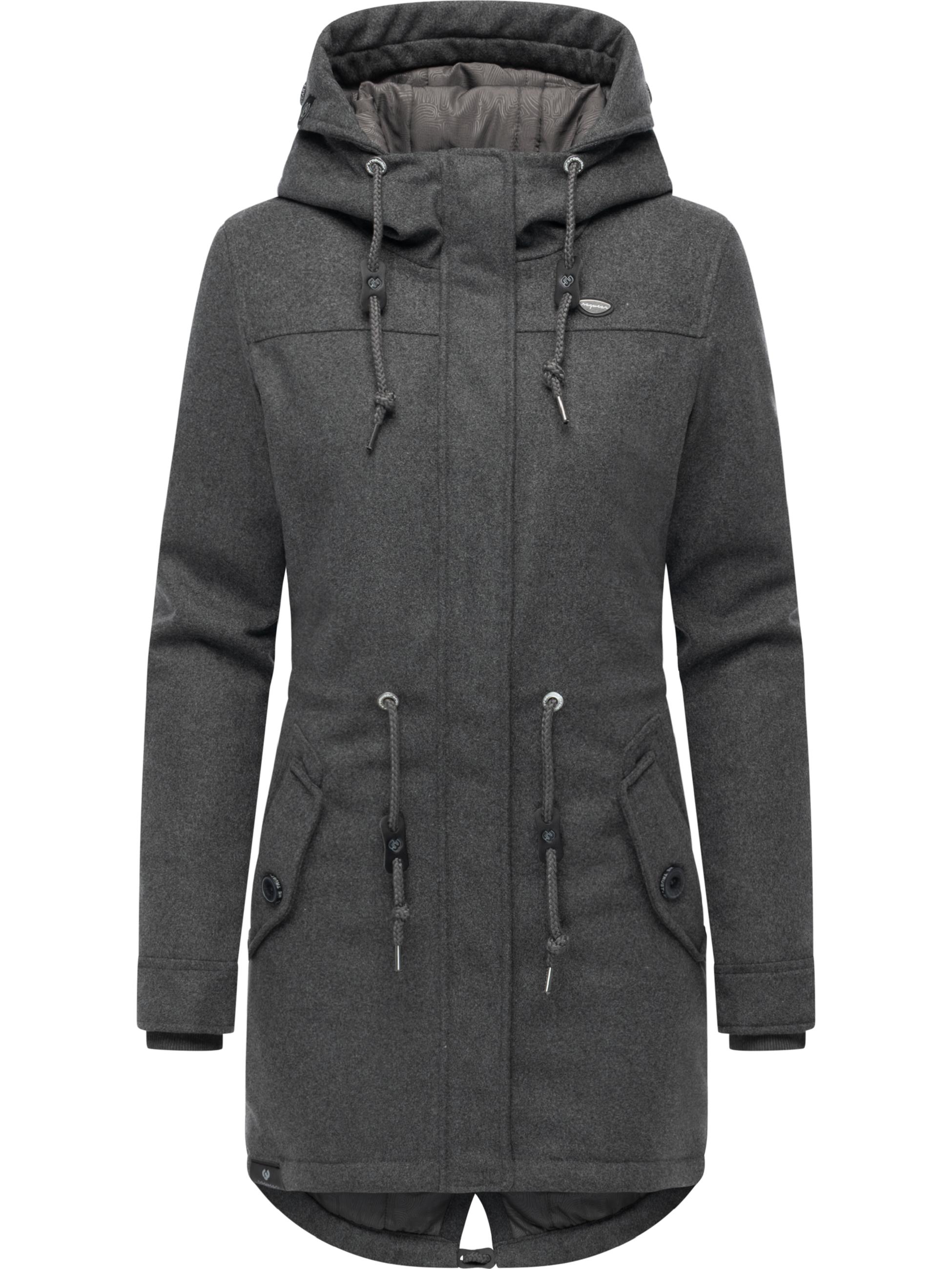 Warmer Winterparka "Ellba Coat A YOUMODO" Stone Grey