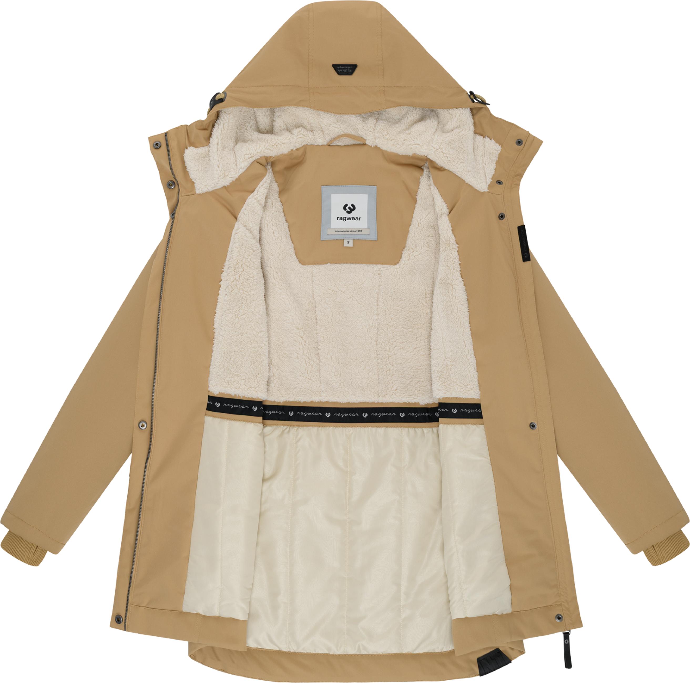 Winterparka mit auffälligen Taillenkordeln "Ellsa YOUMODO" Camel