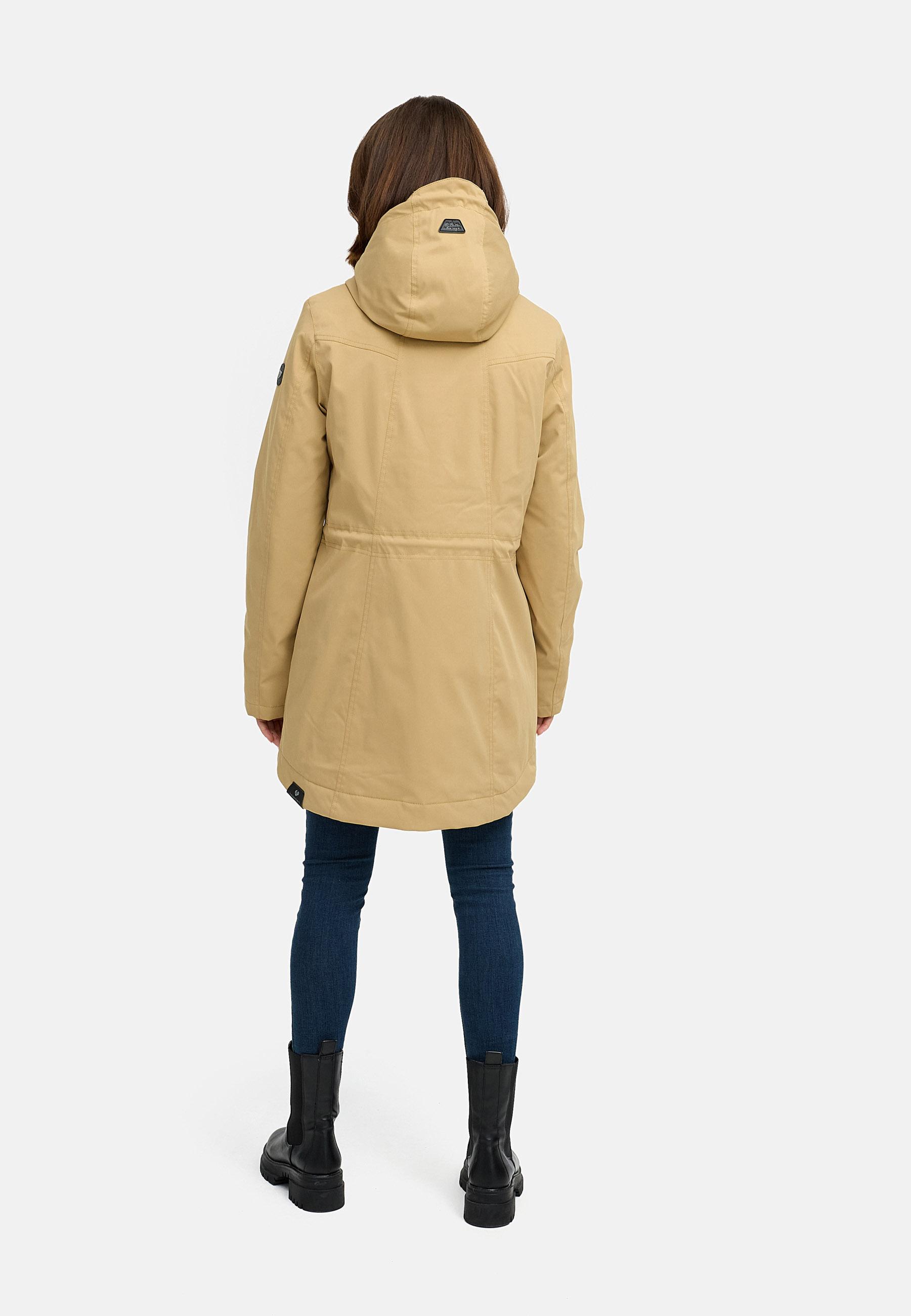 Winterparka mit auffälligen Taillenkordeln "Ellsa YOUMODO" Camel