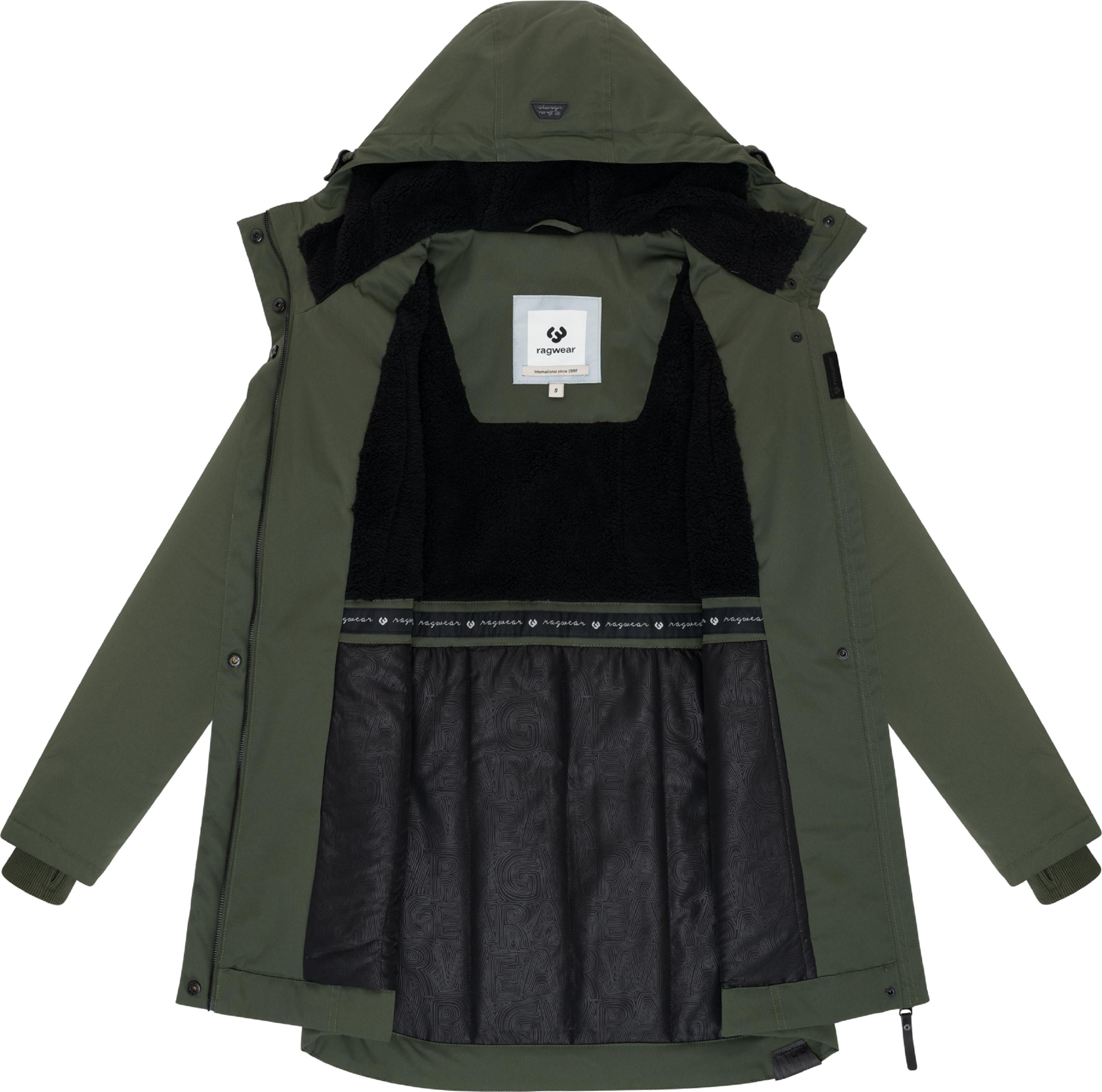 Winterparka mit auffälligen Taillenkordeln "Ellsa YOUMODO" Dark Olive