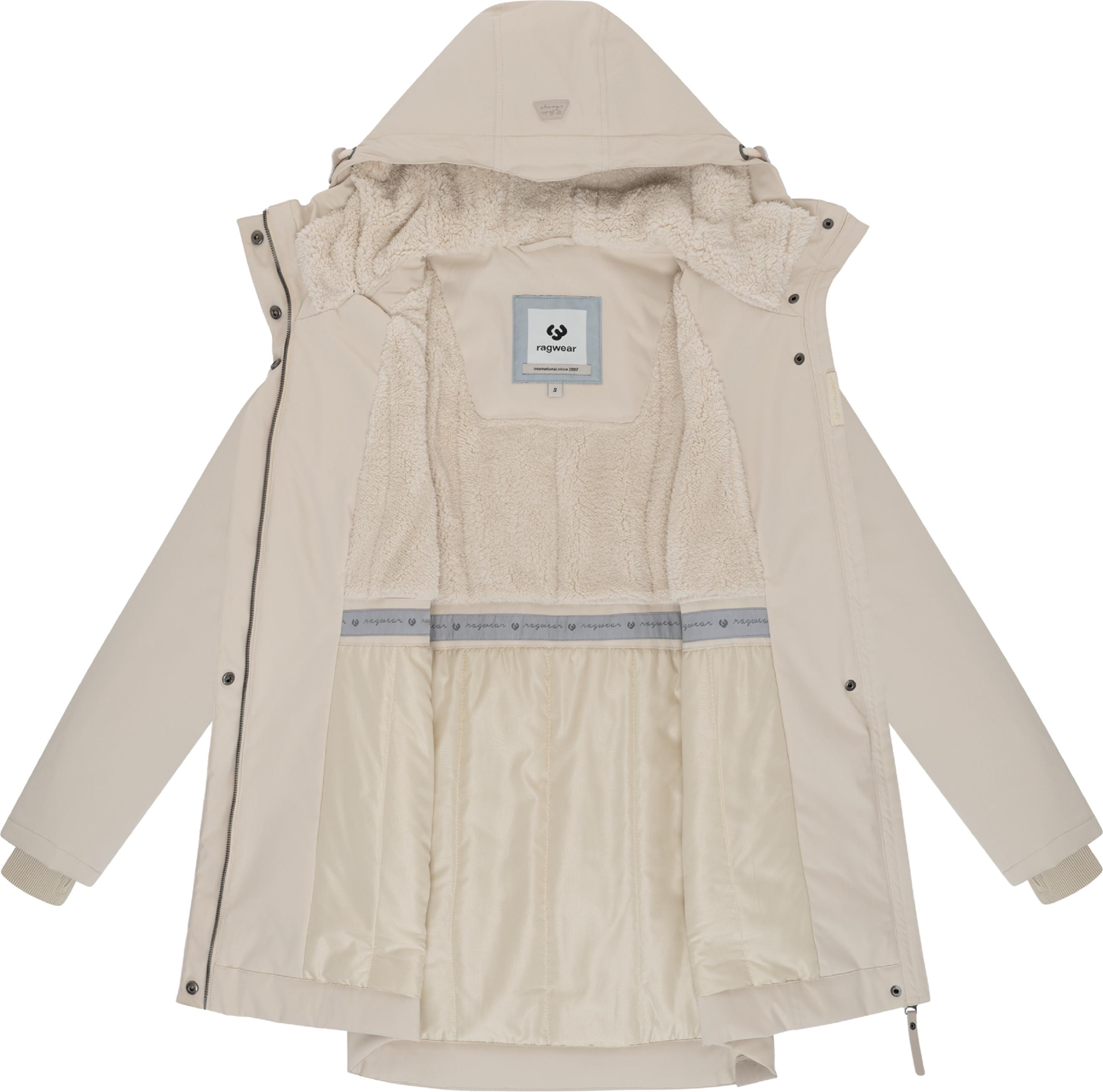 Winterparka mit auffälligen Taillenkordeln "Ellsa YOUMODO" Ecru