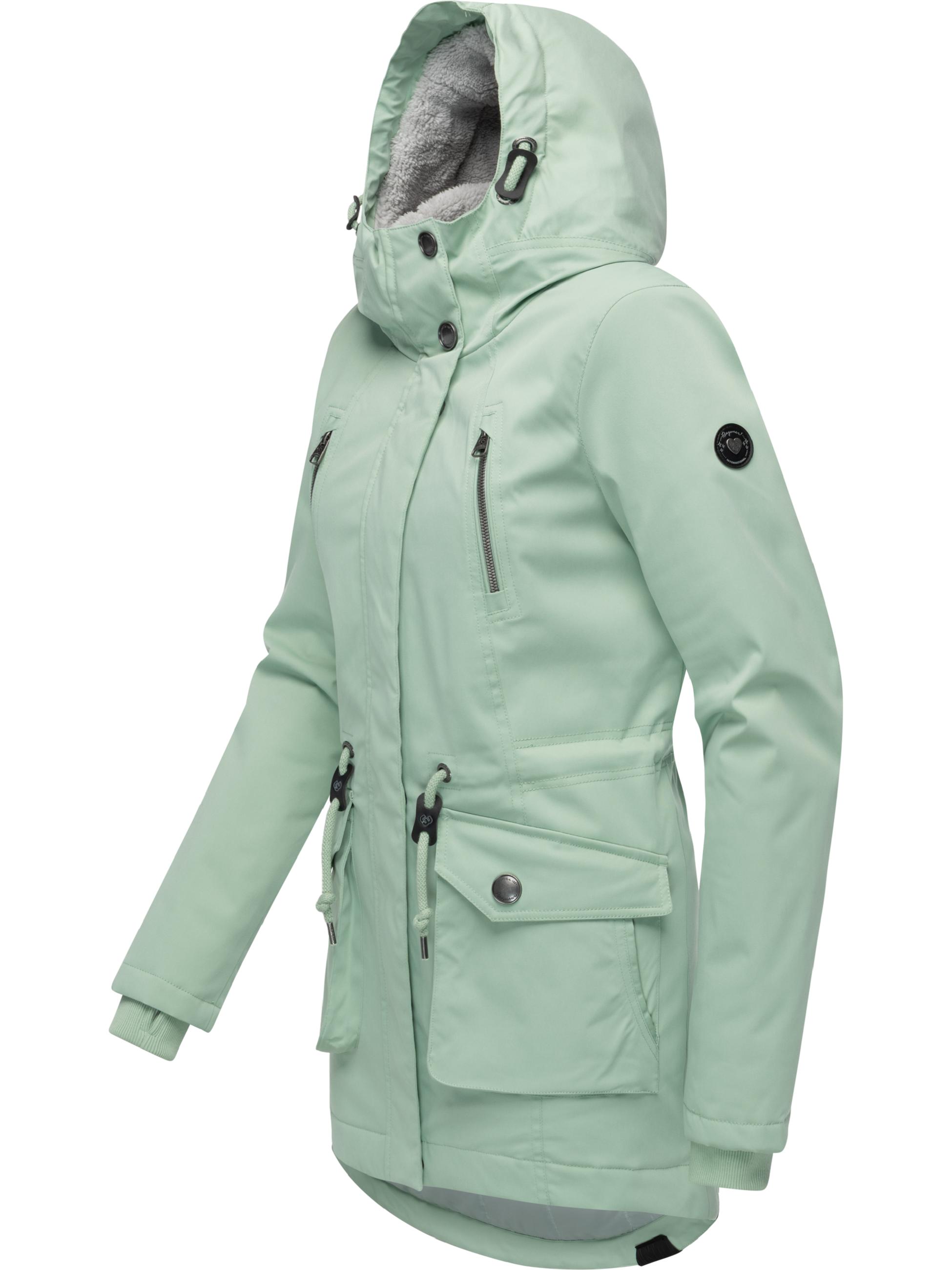 Winterparka mit auffälligen Taillenkordeln "Ellsa YOUMODO" Mint