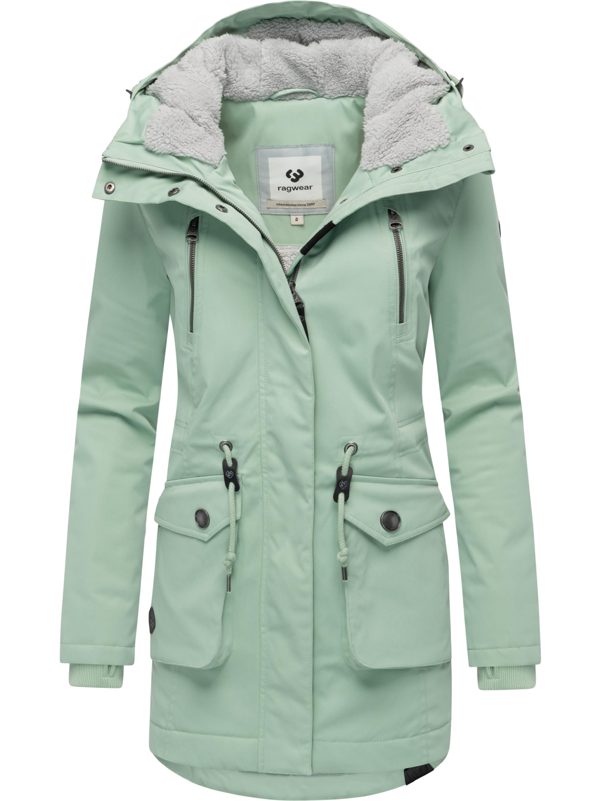 Winterparka mit auffälligen Taillenkordeln "Ellsa YOUMODO" Mint