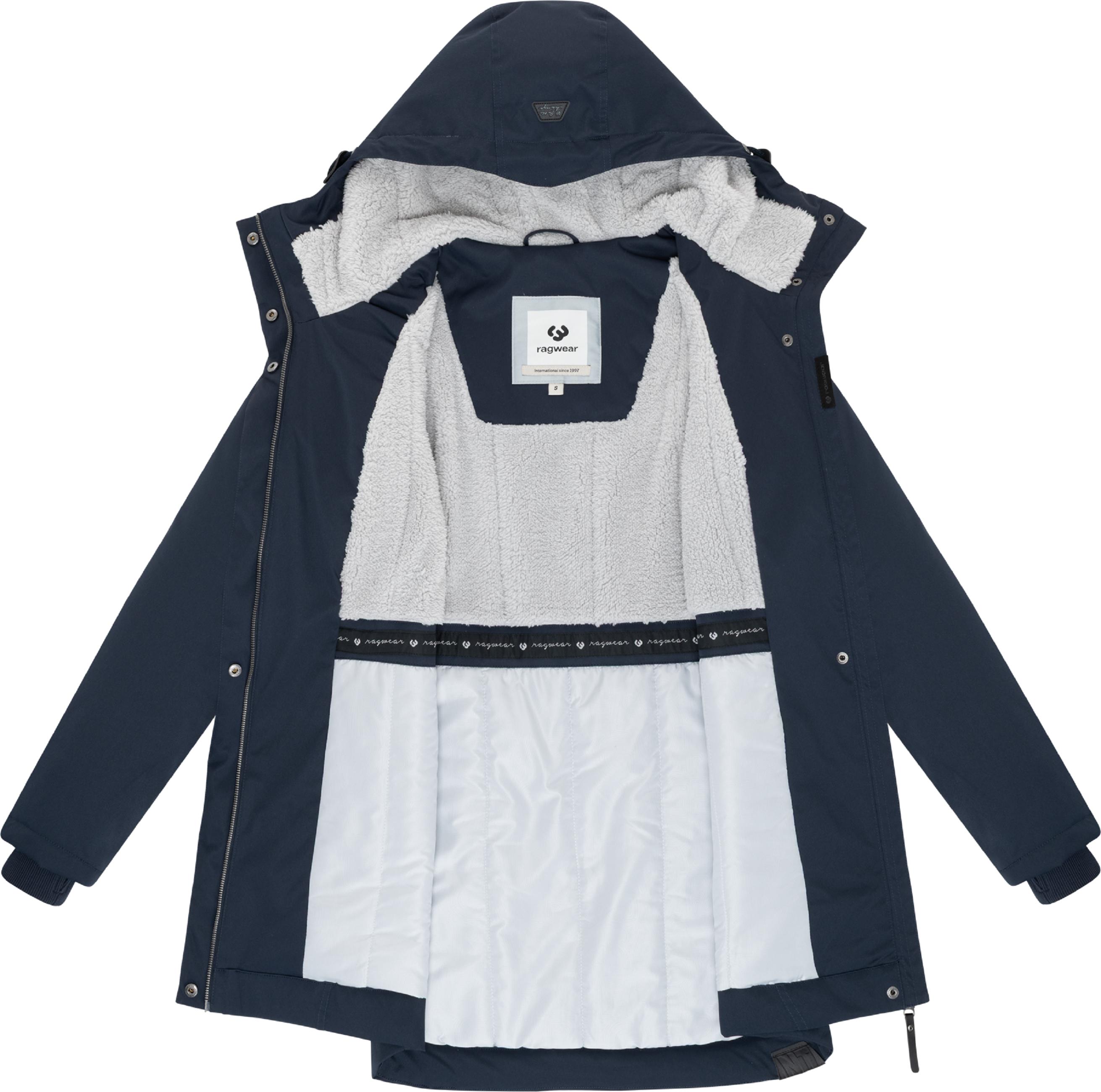 Winterparka mit auffälligen Taillenkordeln "Ellsa YOUMODO" Navy