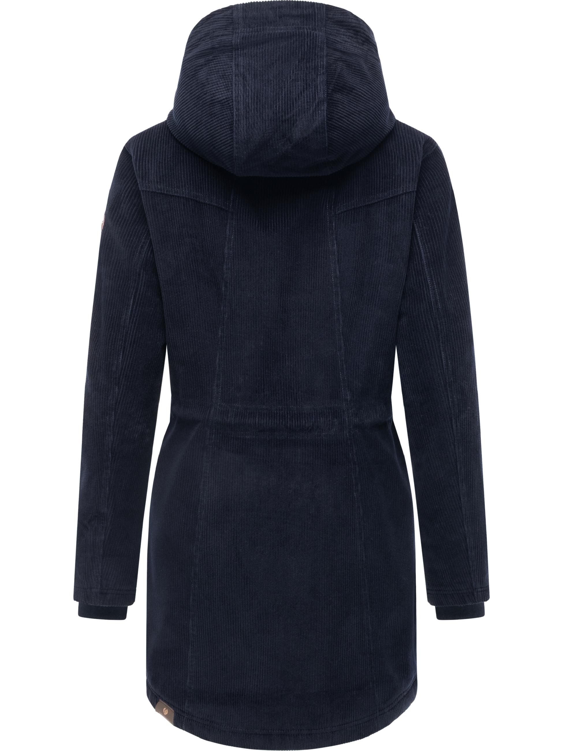wasserdichter Winterparka aus Cord-Material "Ellsie Cordy YOUMODO" Navy