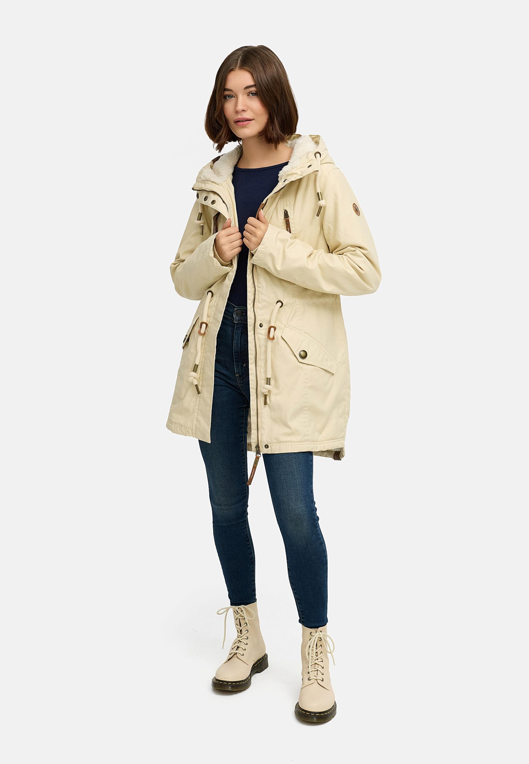 Winterparka mit Teddyfell Kapuze "Elsie" Beige22