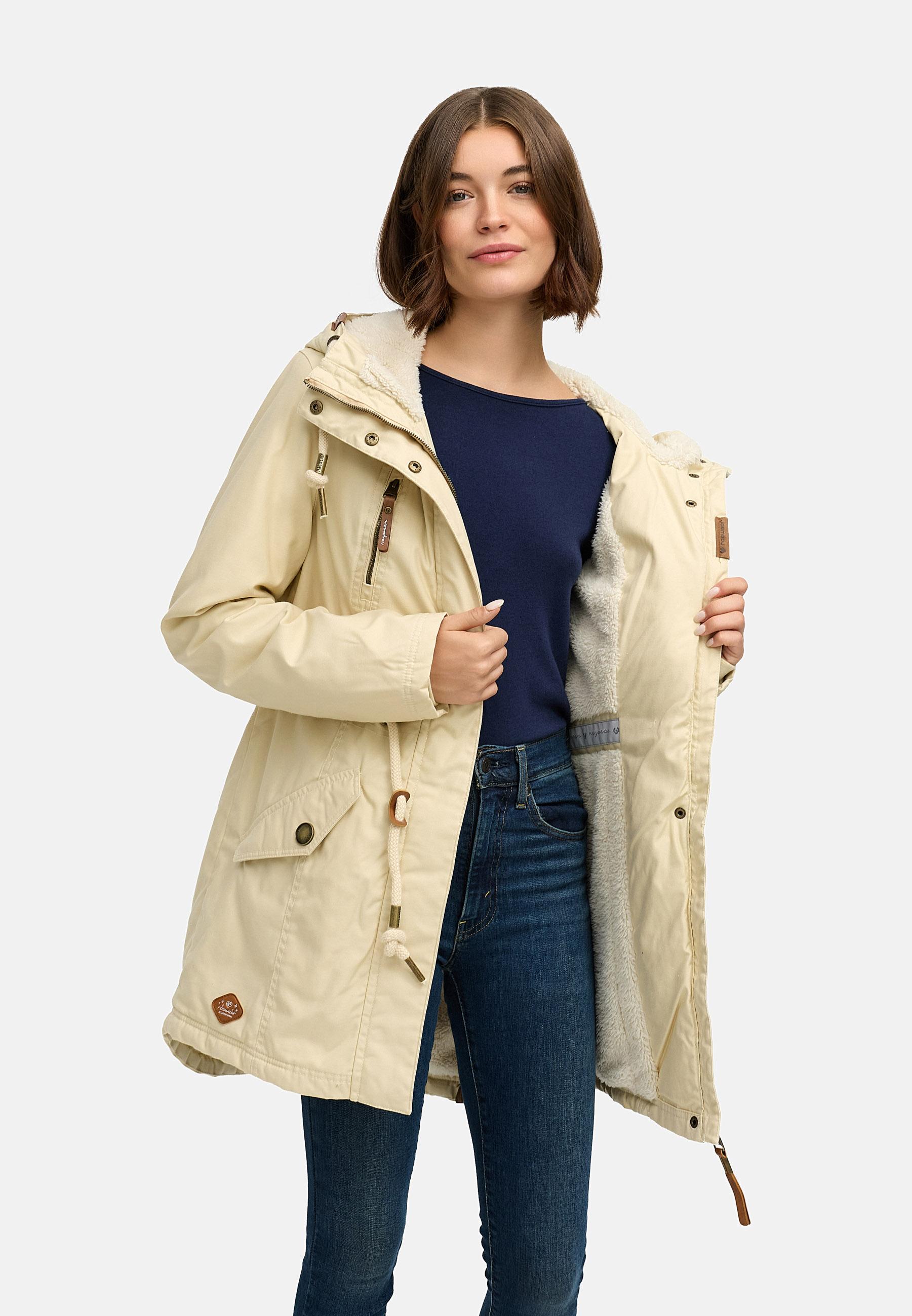 Winterparka mit Teddyfell Kapuze "Elsie" Beige22