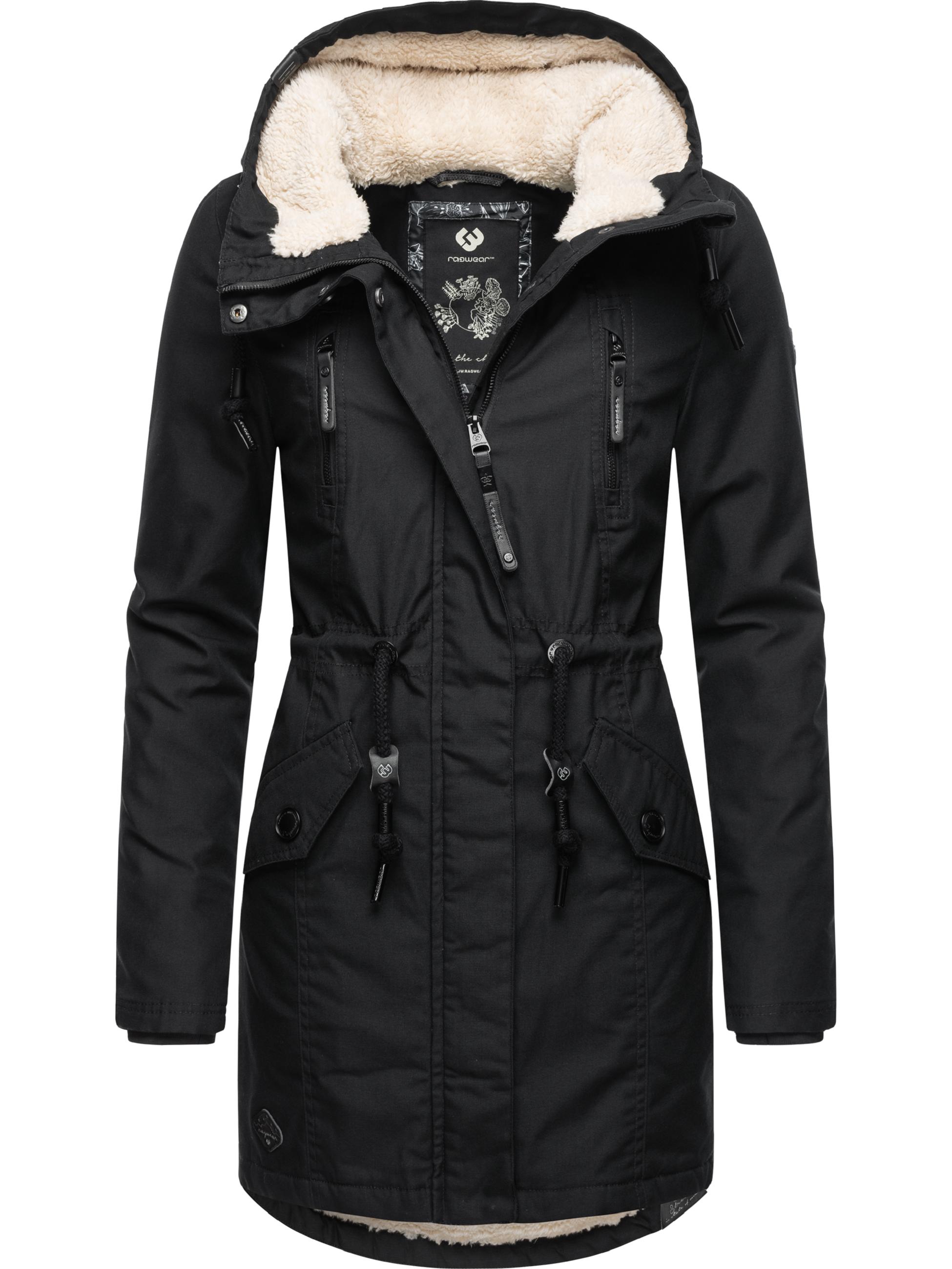 Winterparka mit Teddyfell Kapuze "Elsie" Black22