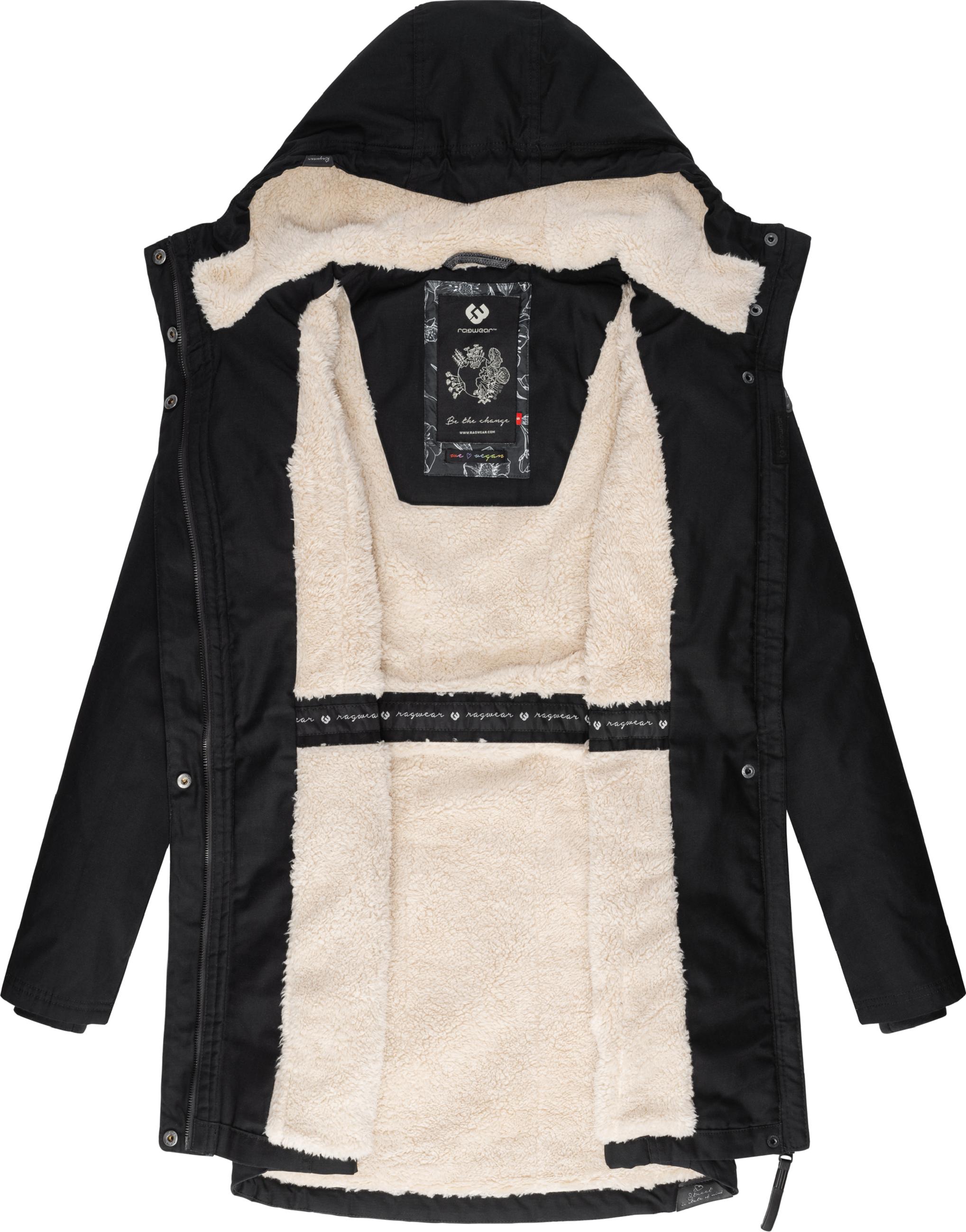 Winterparka mit Teddyfell Kapuze "Elsie" Black22