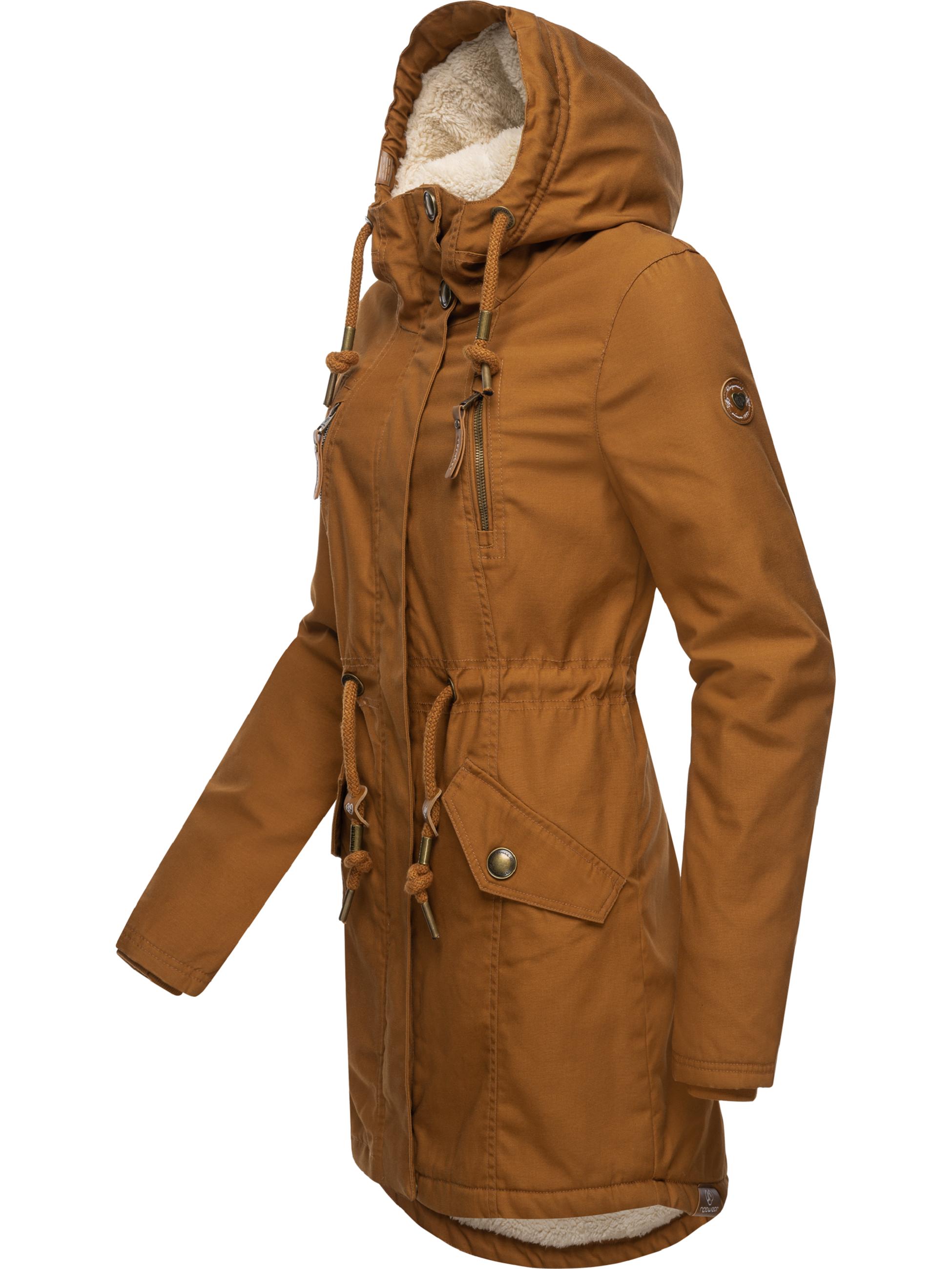 Winterparka mit Teddyfell Kapuze "Elsie" Cinnamon22