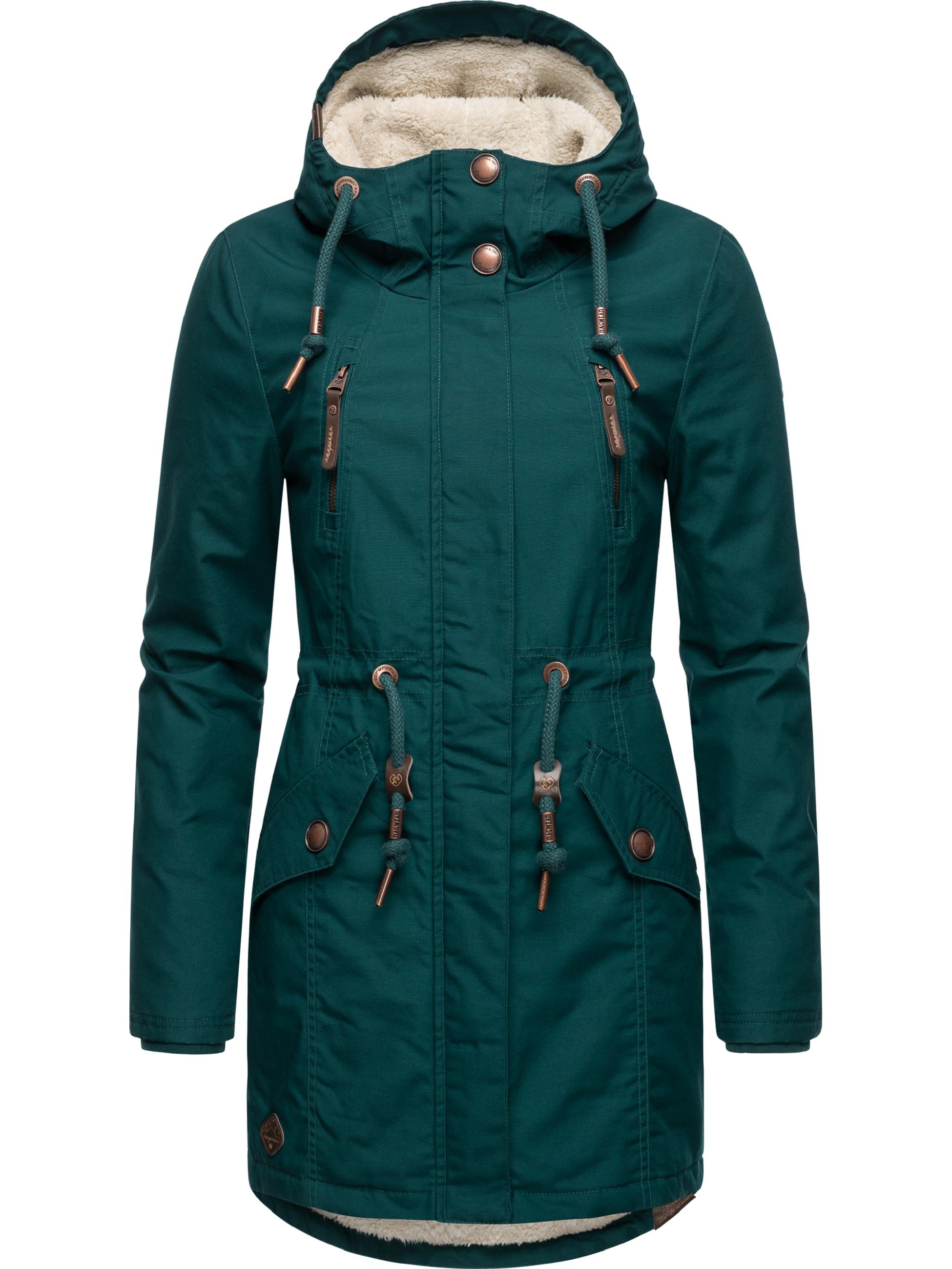 Winterparka mit Teddyfell Kapuze "Elsie" Dark Green22