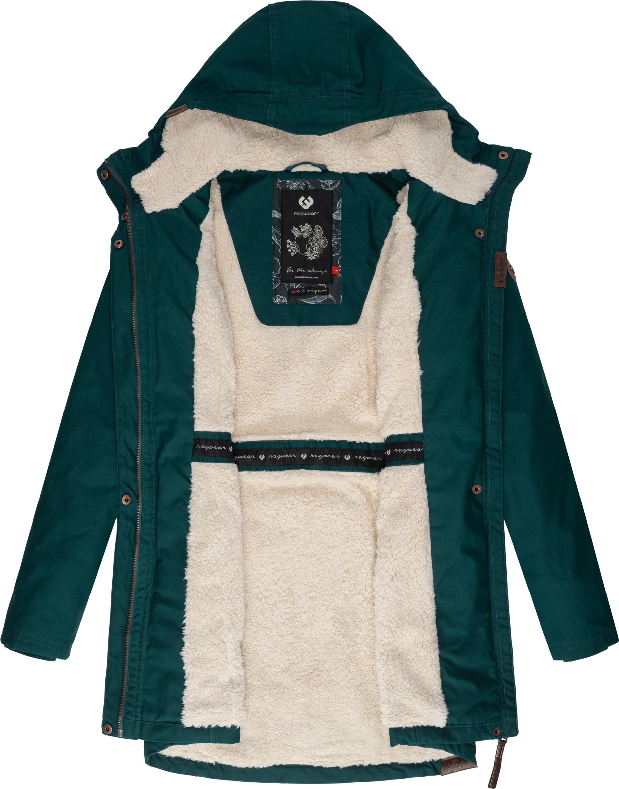 Winterparka mit Teddyfell Kapuze "Elsie" Dark Green22