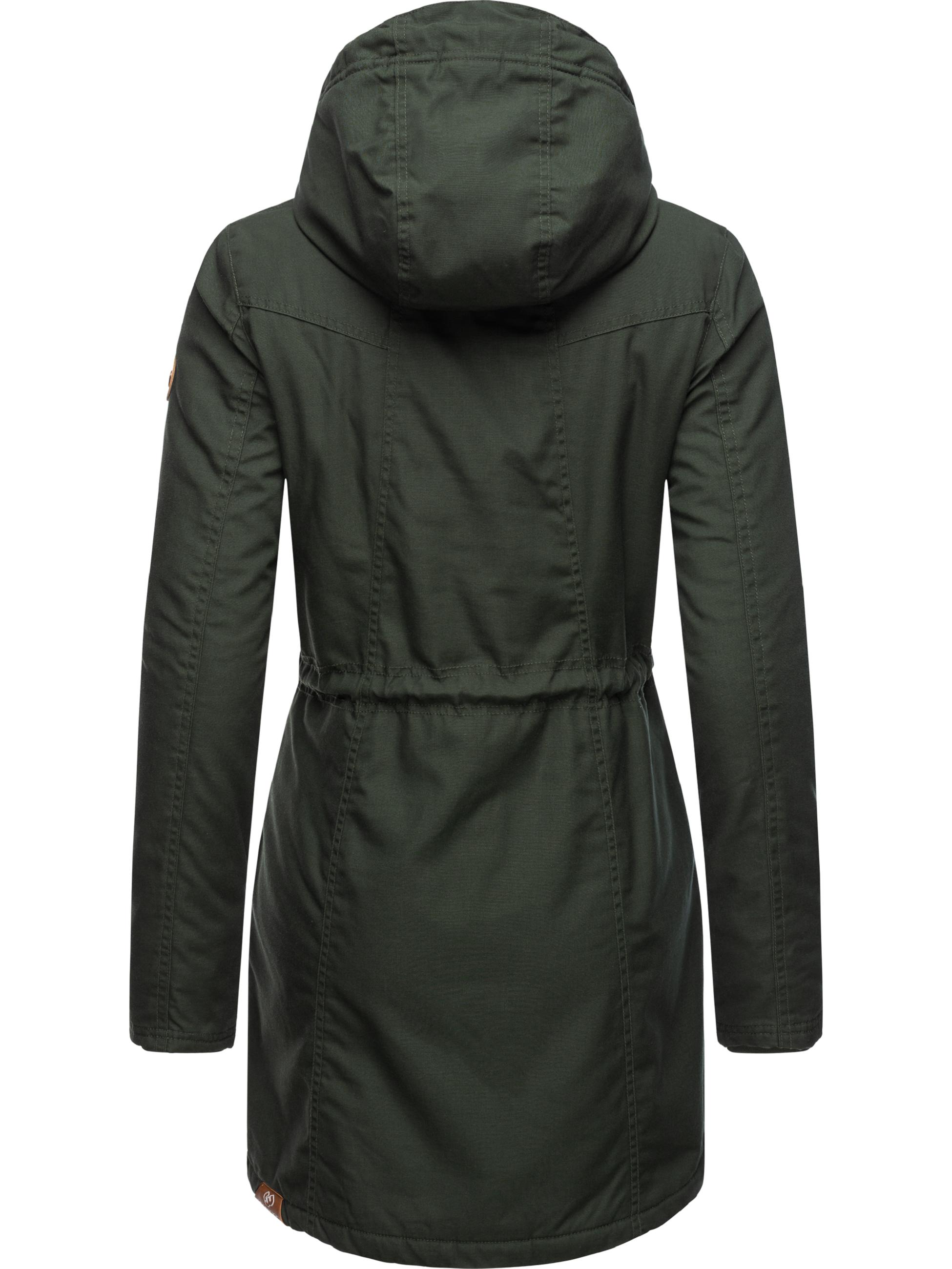 Winterparka mit Teddyfell Kapuze "Elsie" Dark Olive22