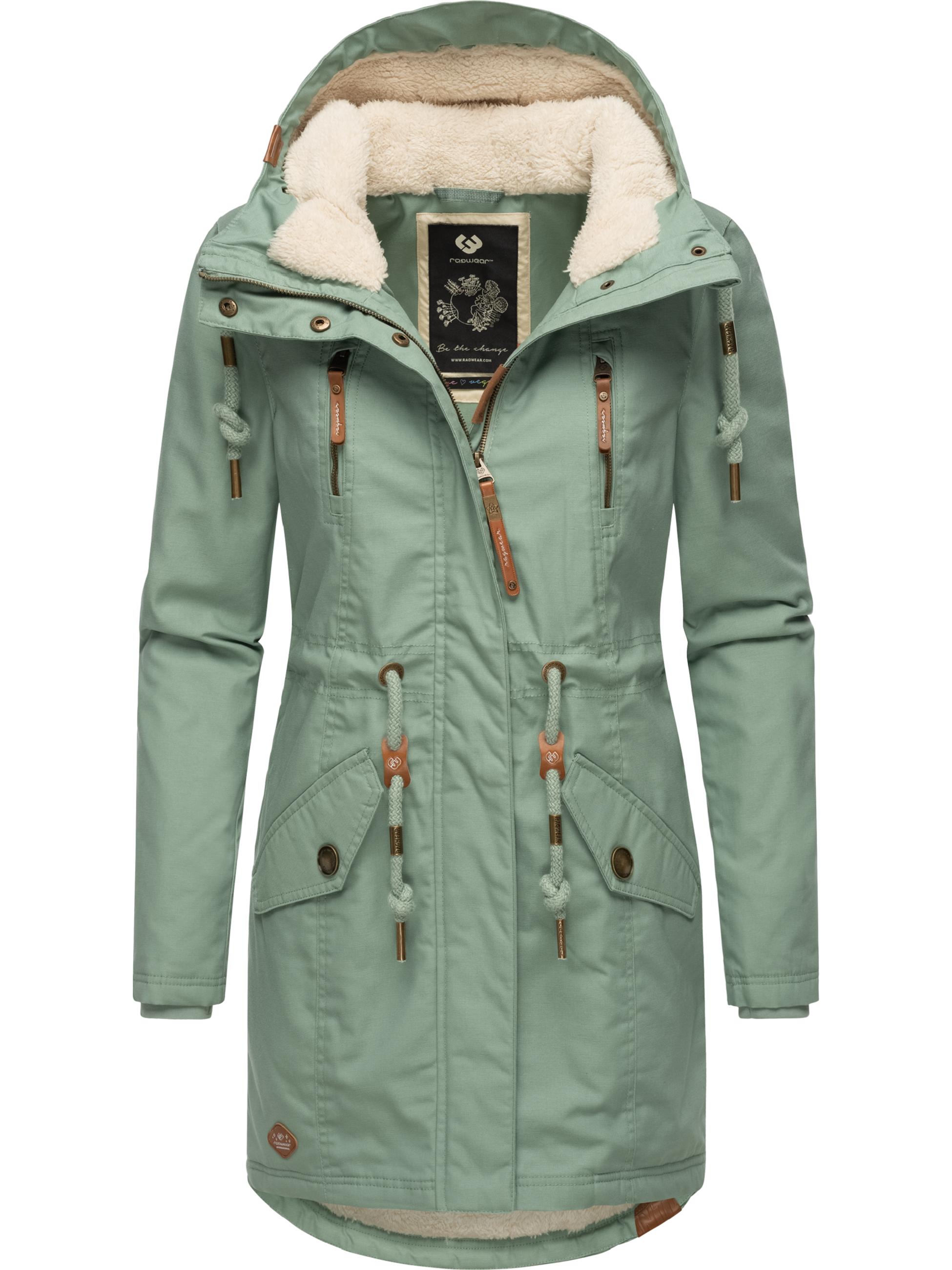 Winterparka mit Teddyfell Kapuze "Elsie" Dusty Green24