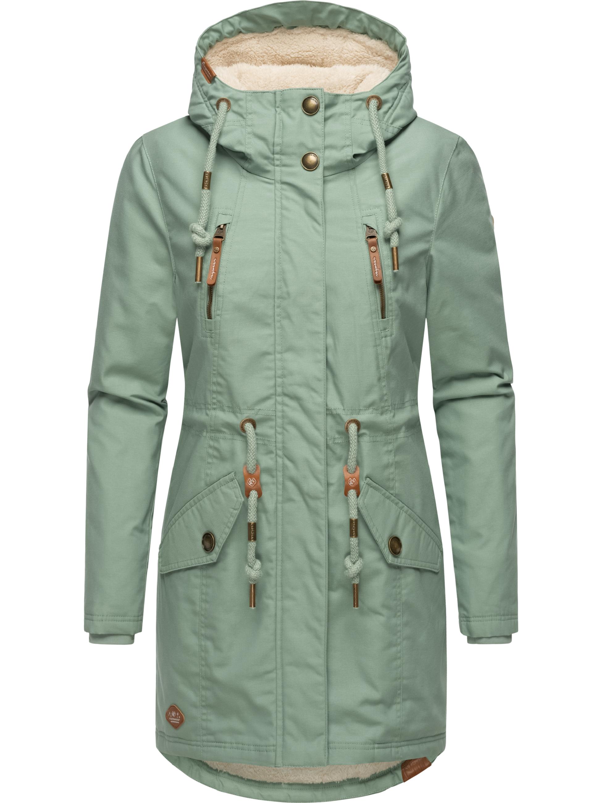 Winterparka mit Teddyfell Kapuze "Elsie" Dusty Green24