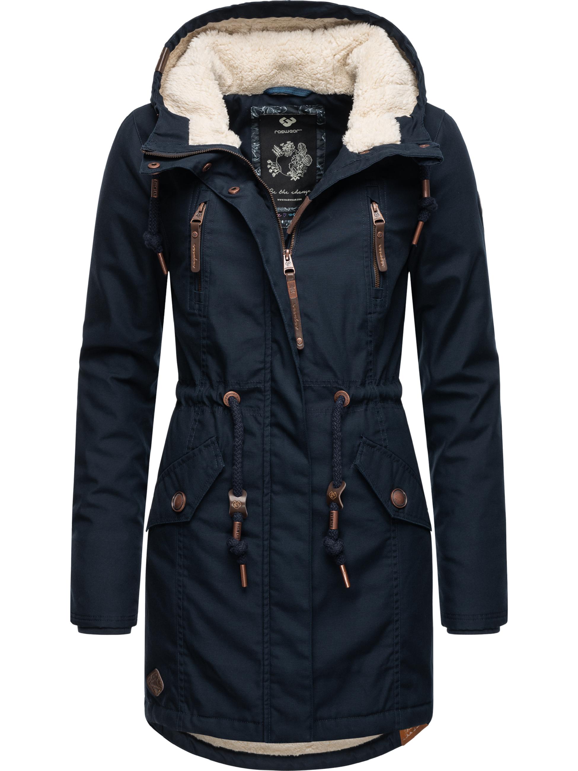 Winterparka mit Teddyfell Kapuze "Elsie" Navy22