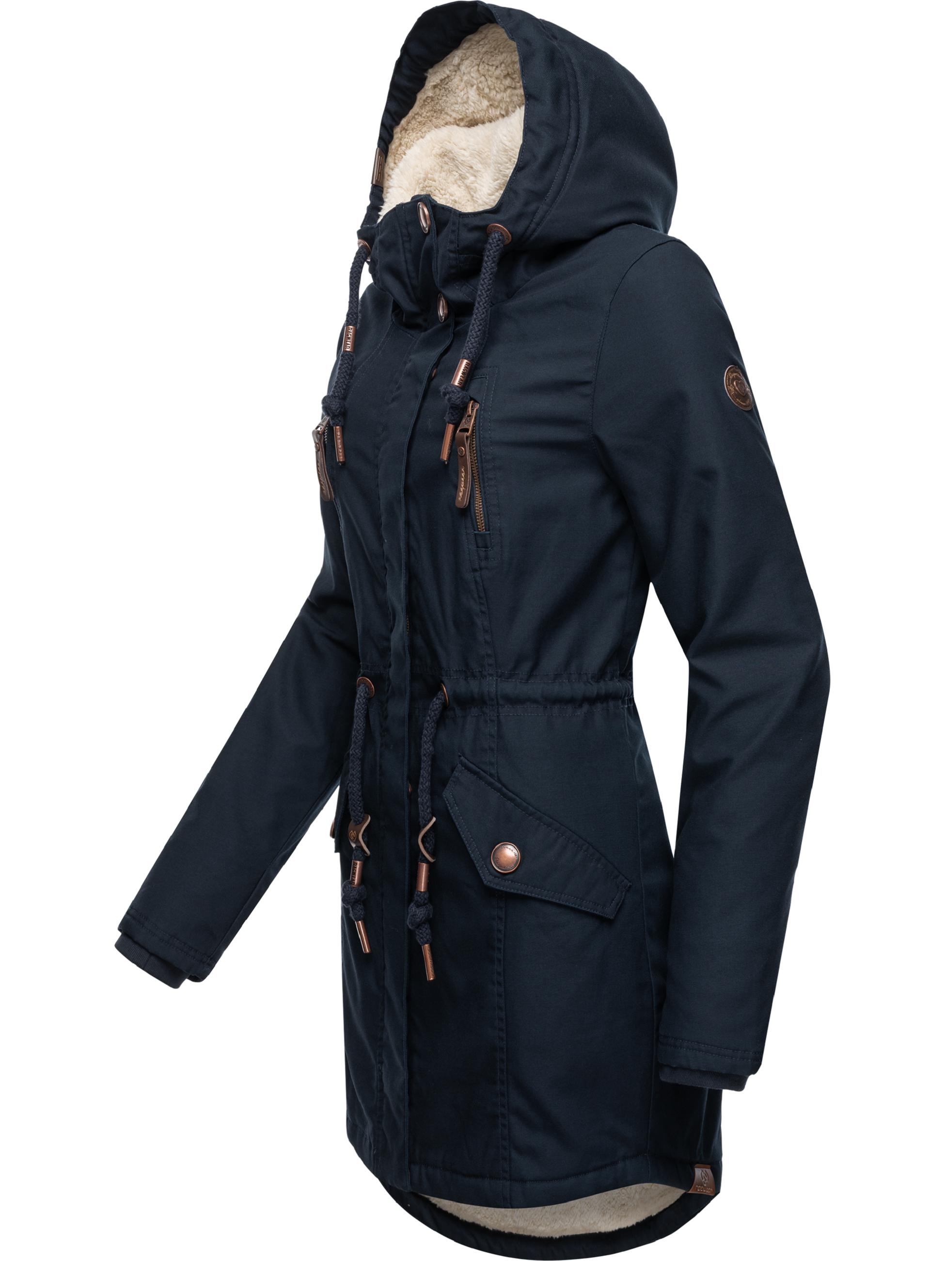 Winterparka mit Teddyfell Kapuze "Elsie" Navy22