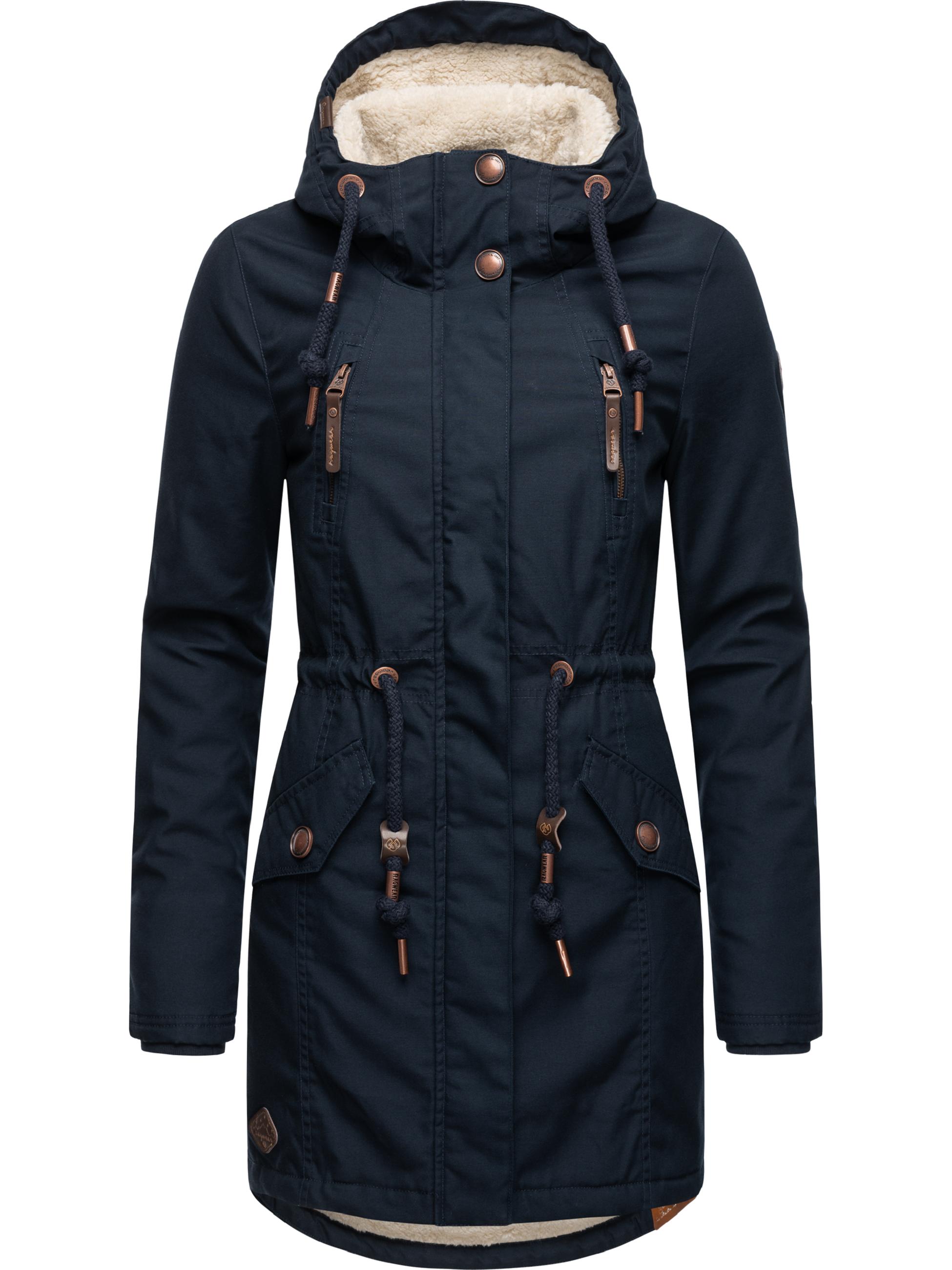 Winterparka mit Teddyfell Kapuze "Elsie" Navy22