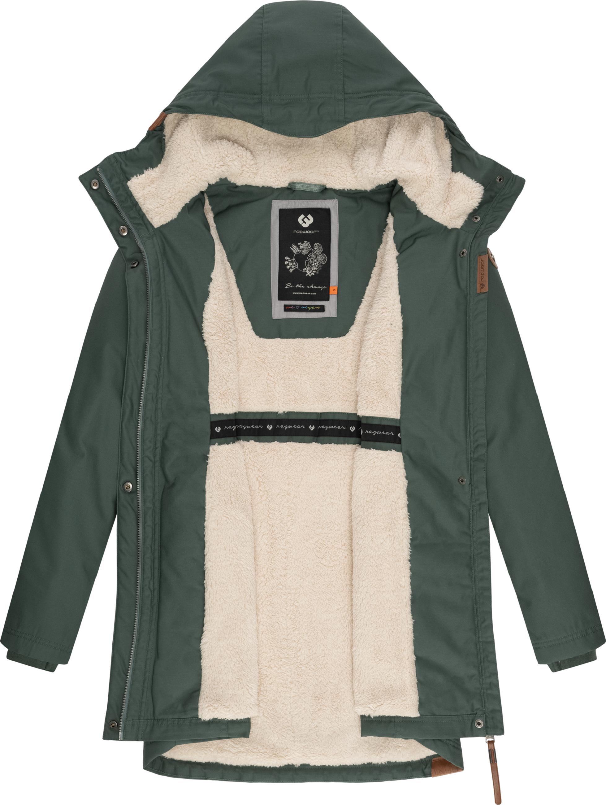 Winterparka mit Teddyfell Kapuze "Elsie" Pine Green23