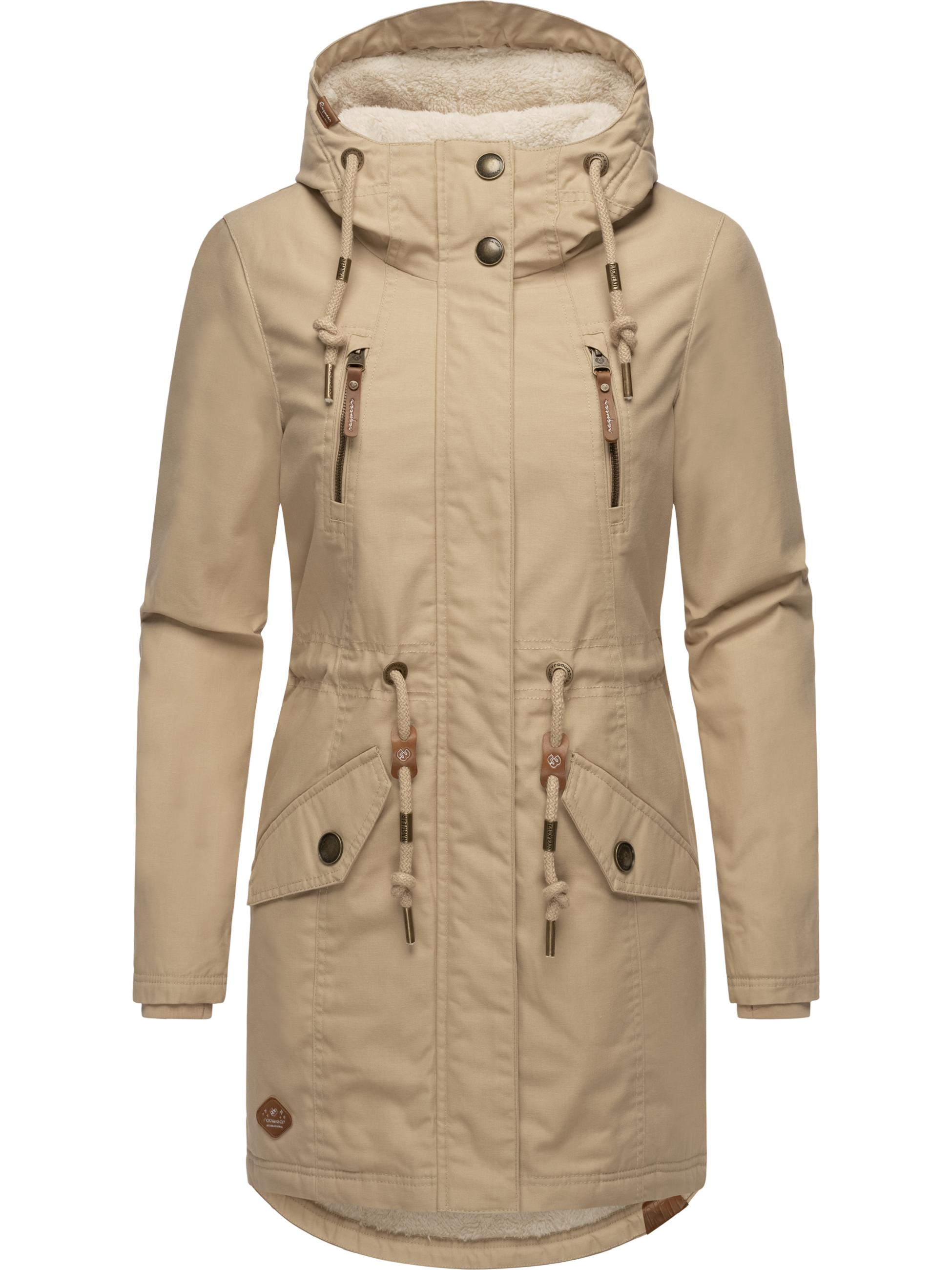 Winterparka mit Teddyfell Kapuze "Elsie" Taupe24