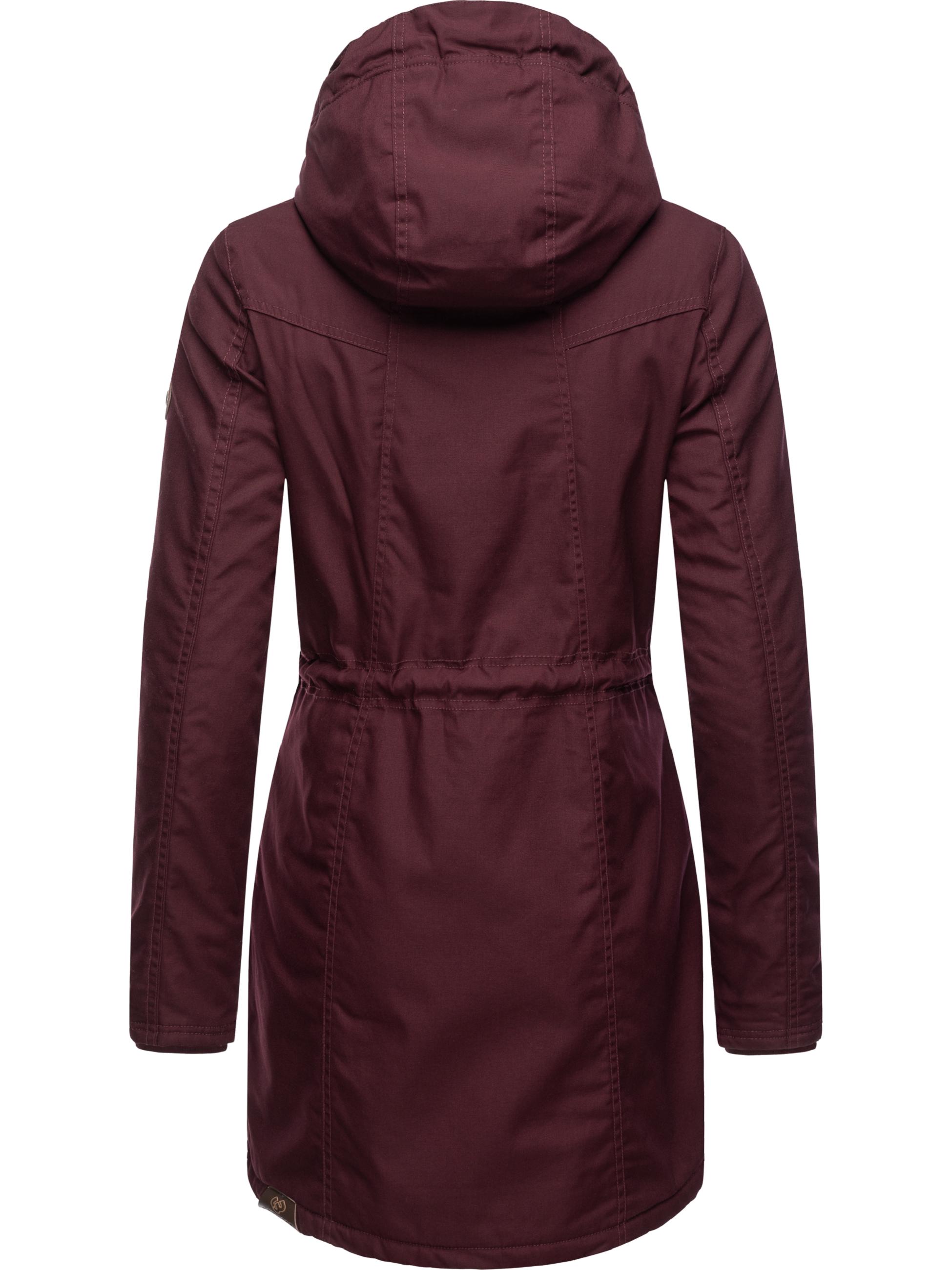 Winterparka mit Teddyfell Kapuze "Elsie" Wine Red22