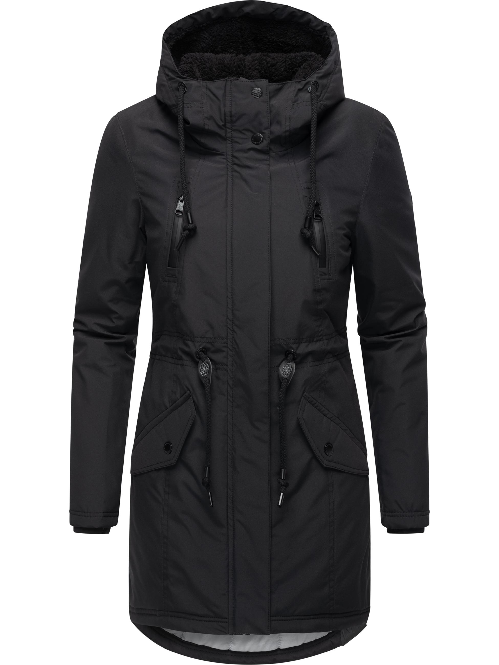 Wasserdichter Winterparka mit Teddyfell "Elsien" Black