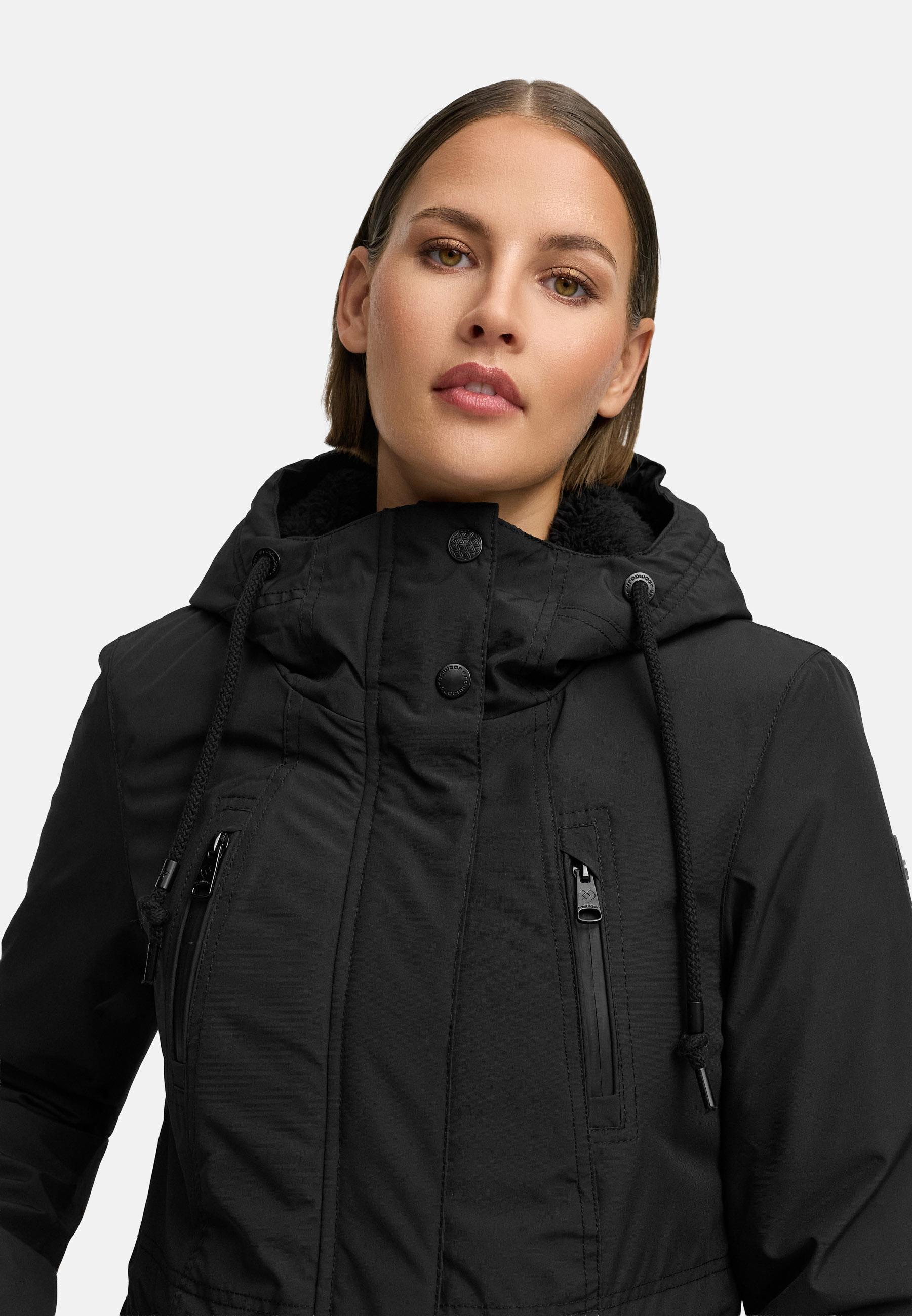 Wasserdichter Winterparka mit Teddyfell "Elsien" Black