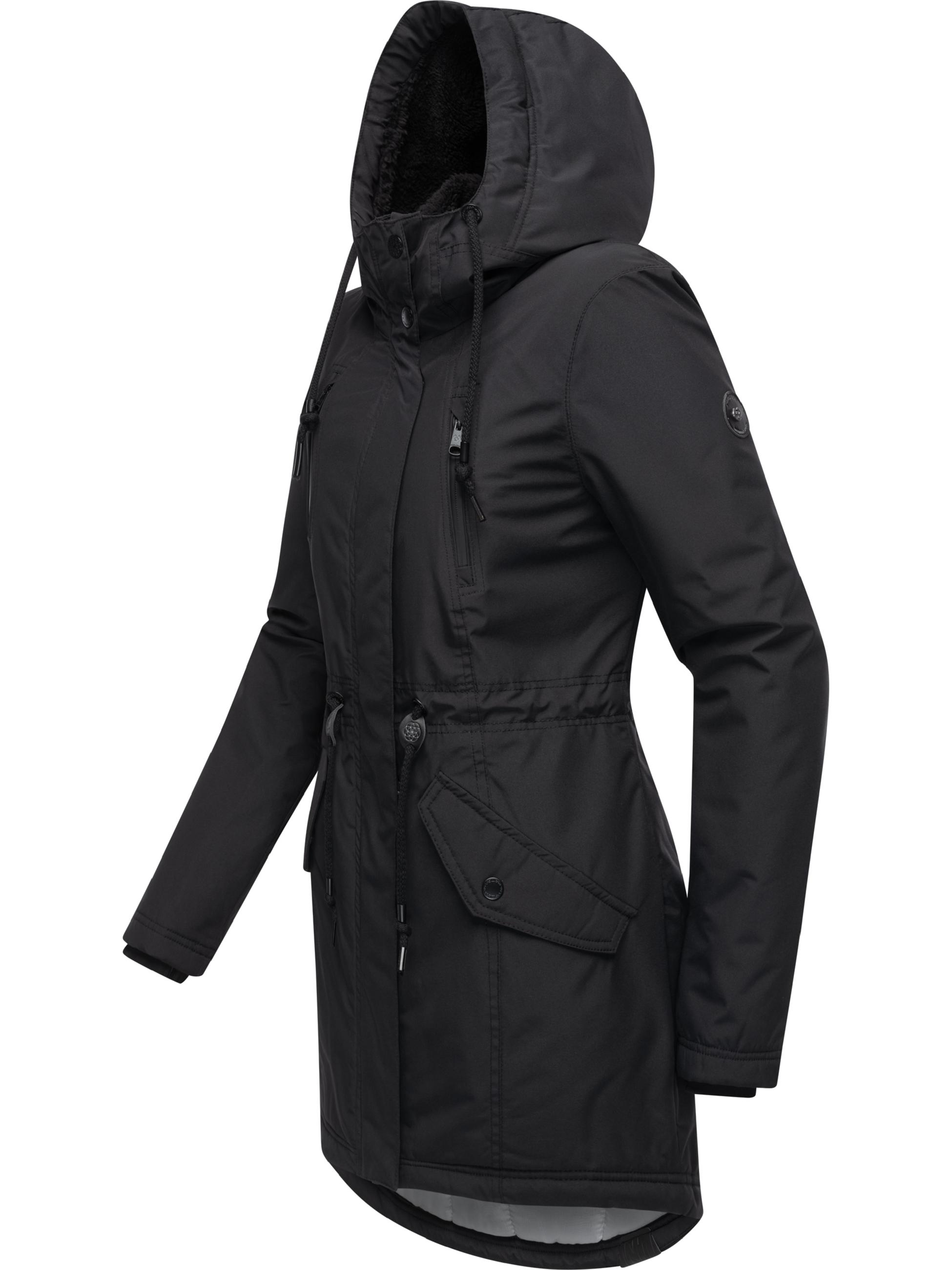 Wasserdichter Winterparka mit Teddyfell "Elsien" Black