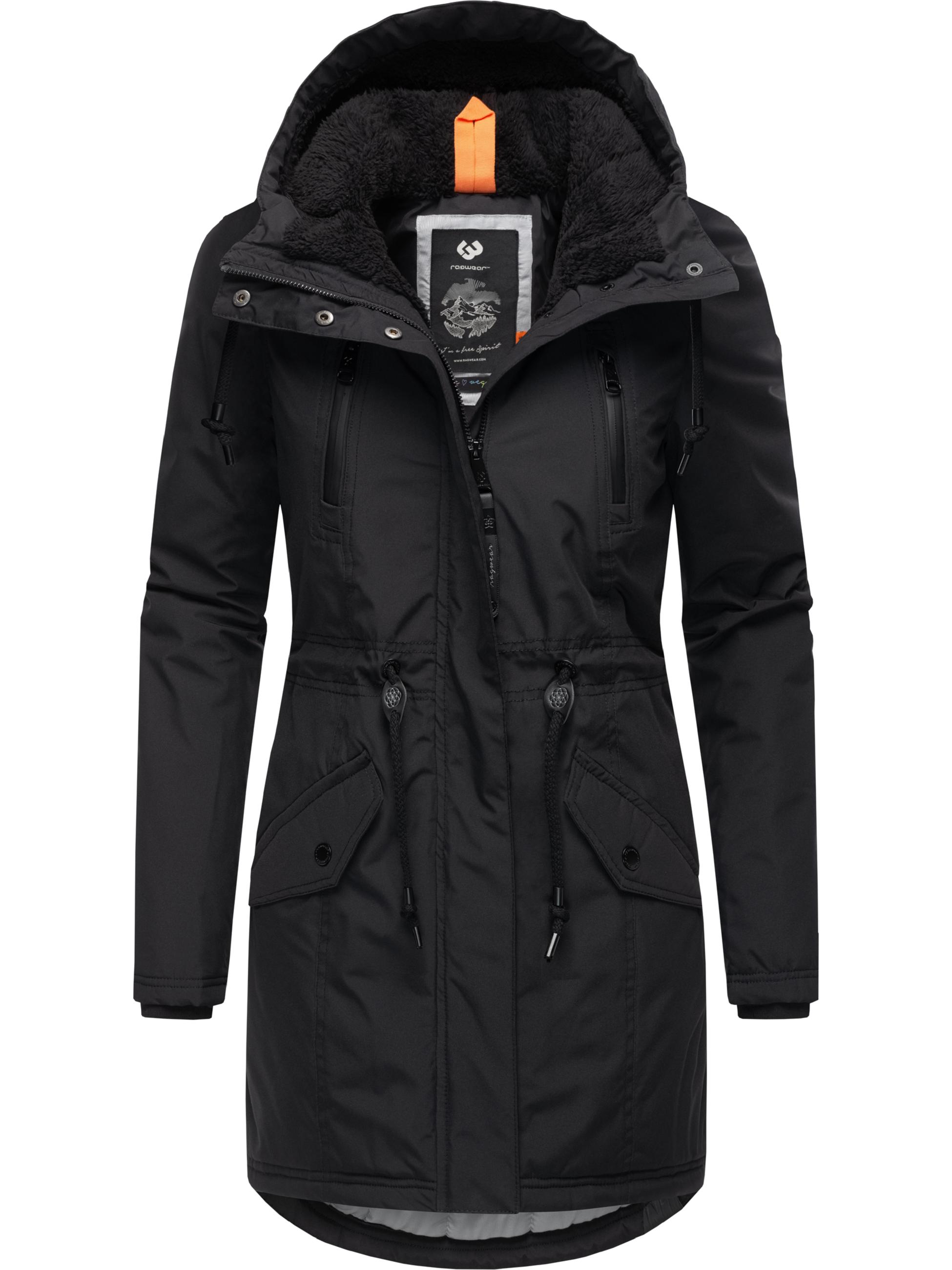 Wasserdichter Winterparka mit Teddyfell "Elsien" Black