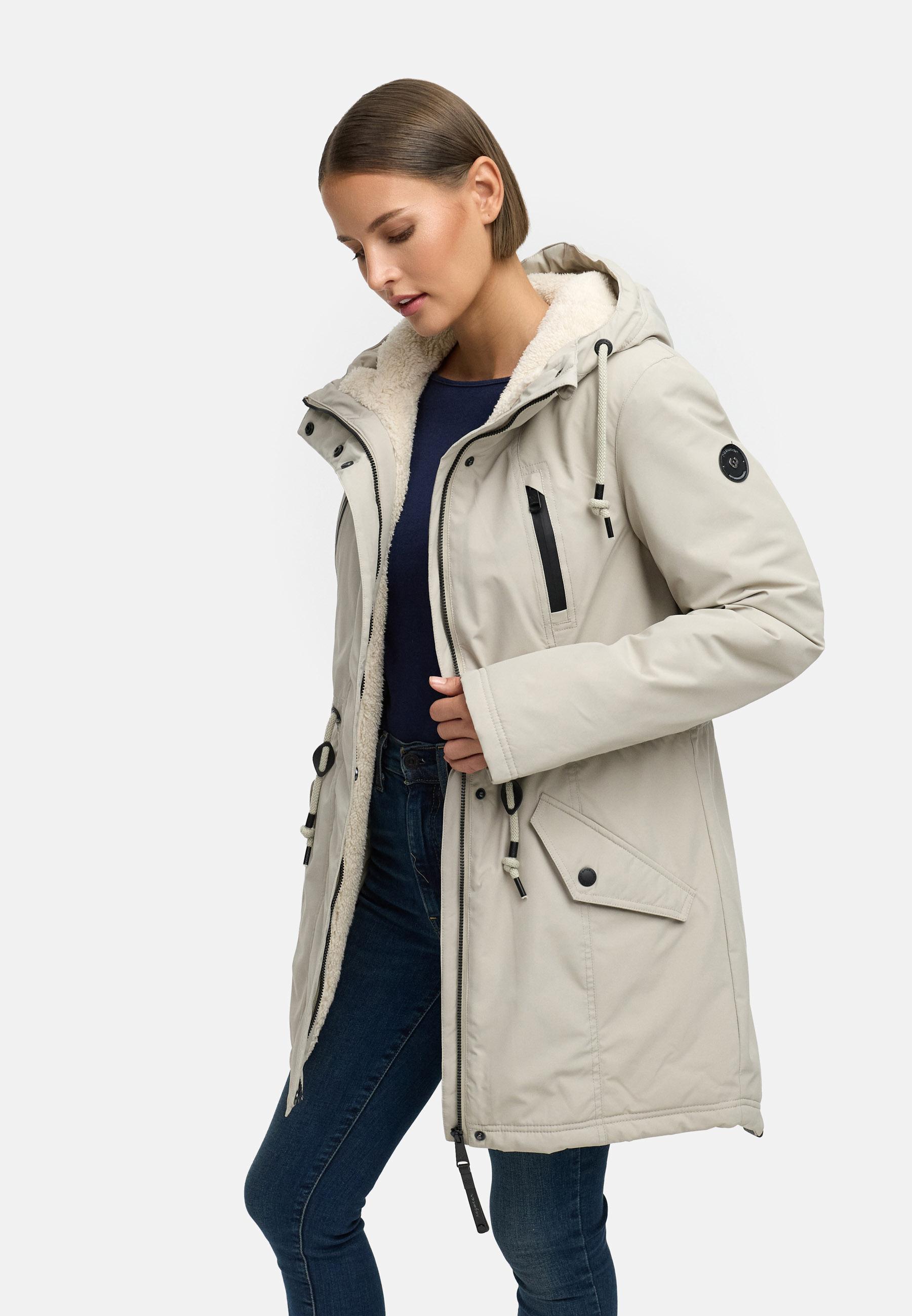 Wasserdichter Winterparka mit Teddyfell "Elsien" Bone25