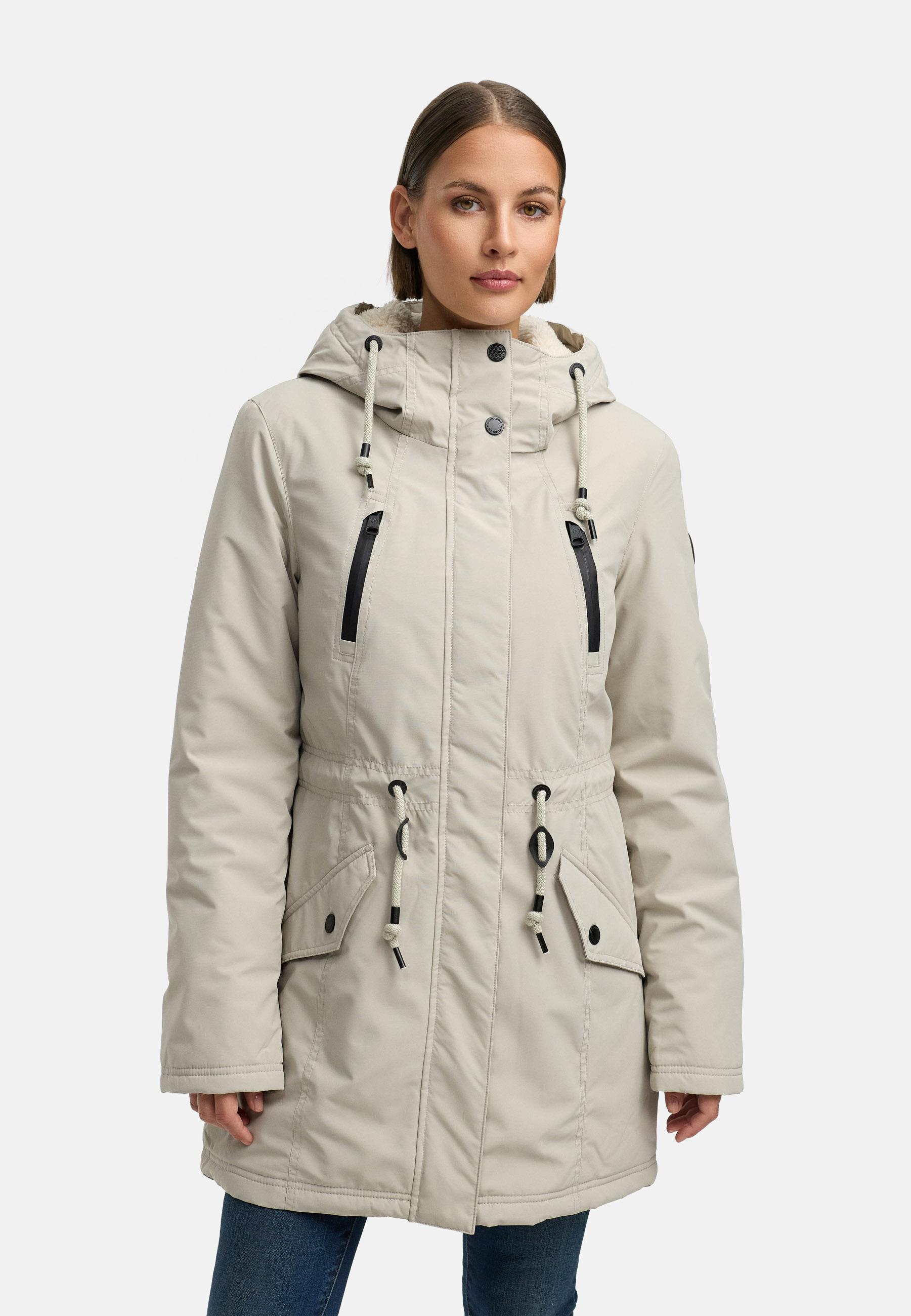 Wasserdichter Winterparka mit Teddyfell "Elsien" Bone25