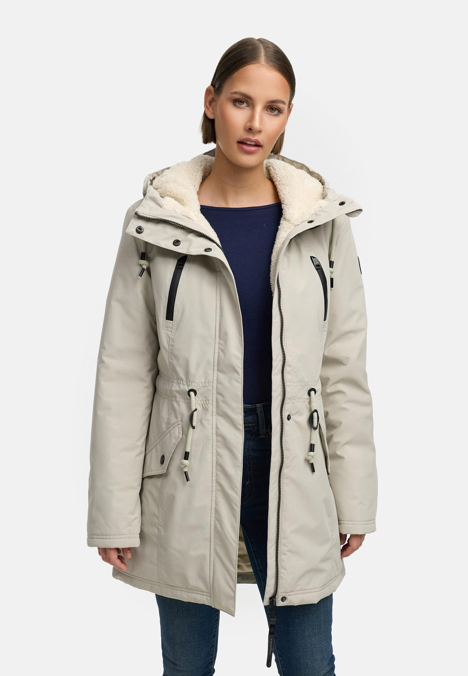 Wasserdichter Winterparka mit Teddyfell "Elsien" Bone25