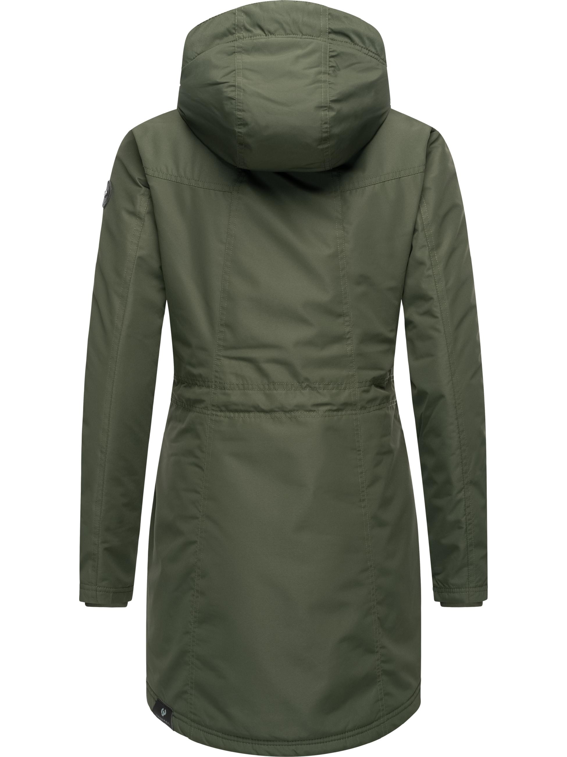 Winterparka mit Teddyfell "Elsien" Dark Olive