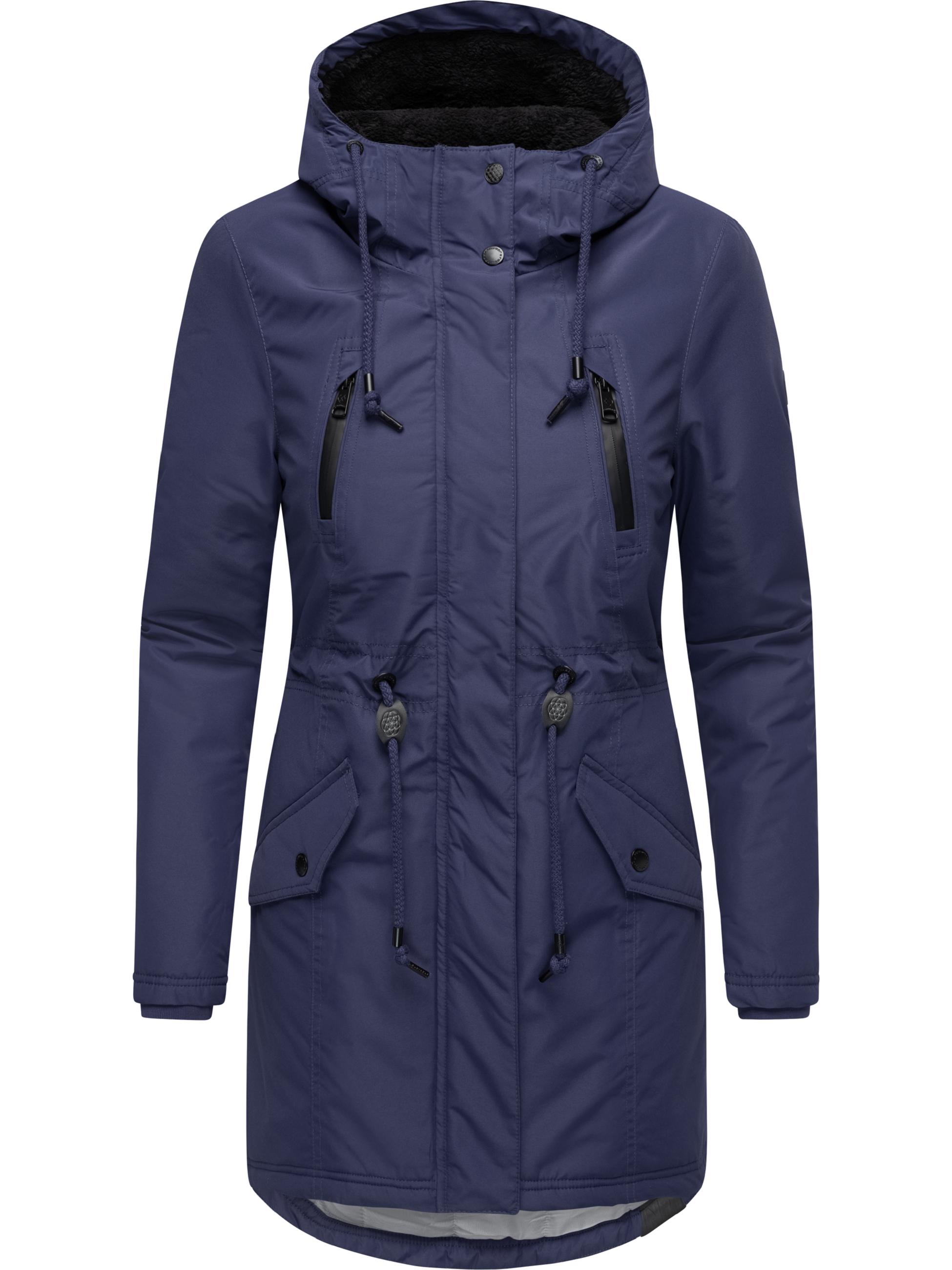 Wasserdichter Winterparka mit Teddyfell "Elsien" Midnight